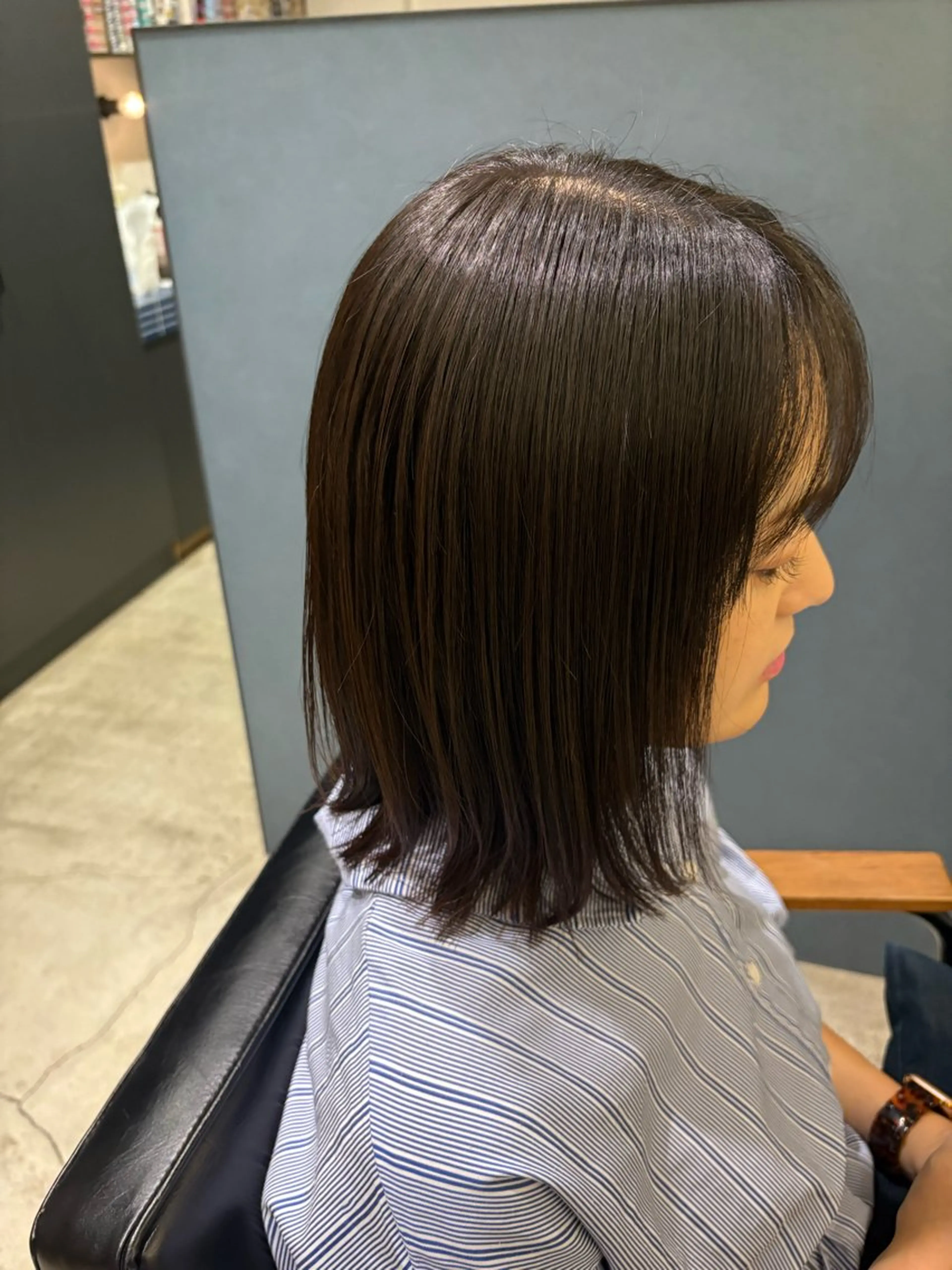 ミディアム 縮毛矯正 寺本 心のヘアスタイル