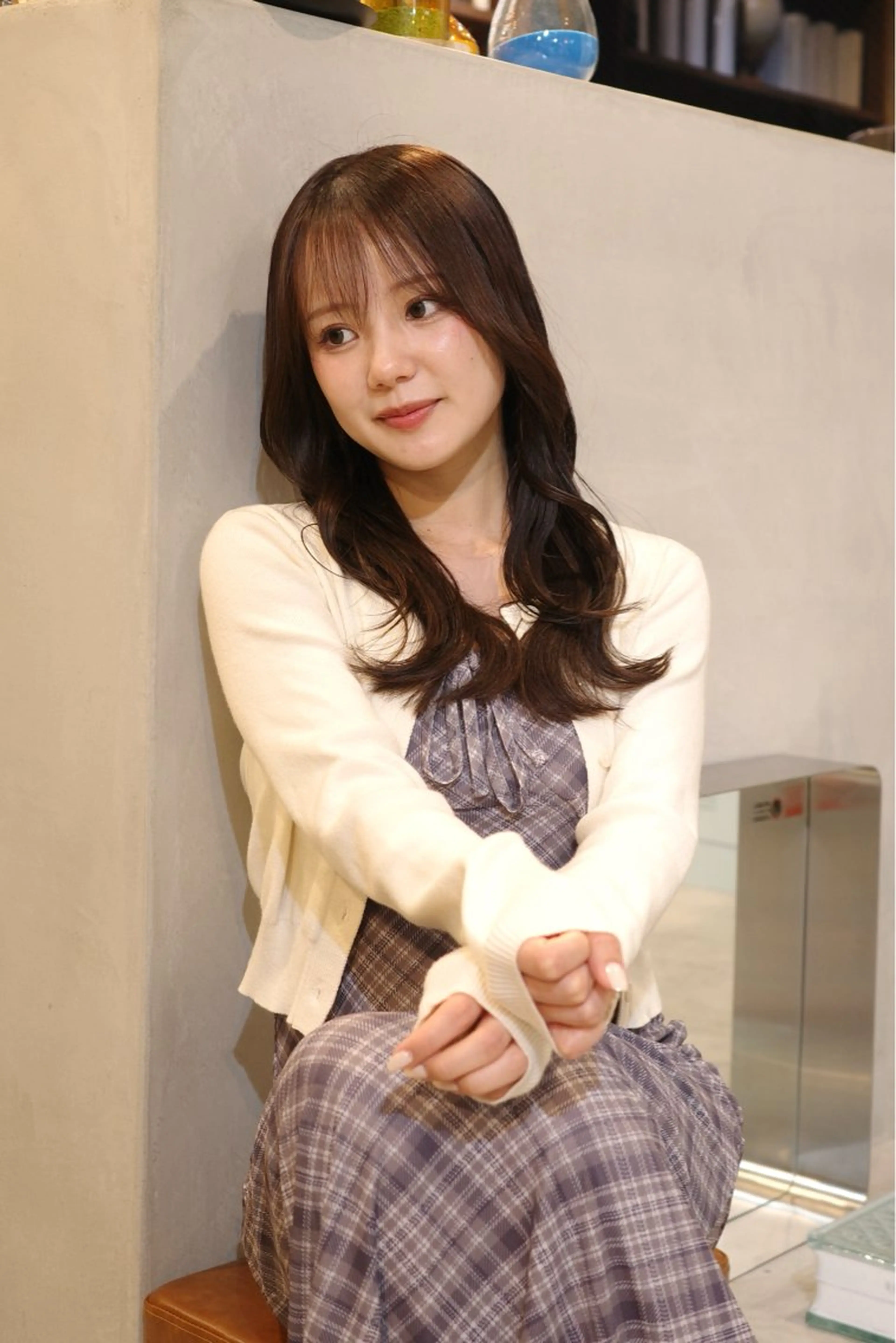 ロング カラー (𝐡)𝐰𝐢𝐦 𝐲𝐮𝐧𝐚のヘアスタイル