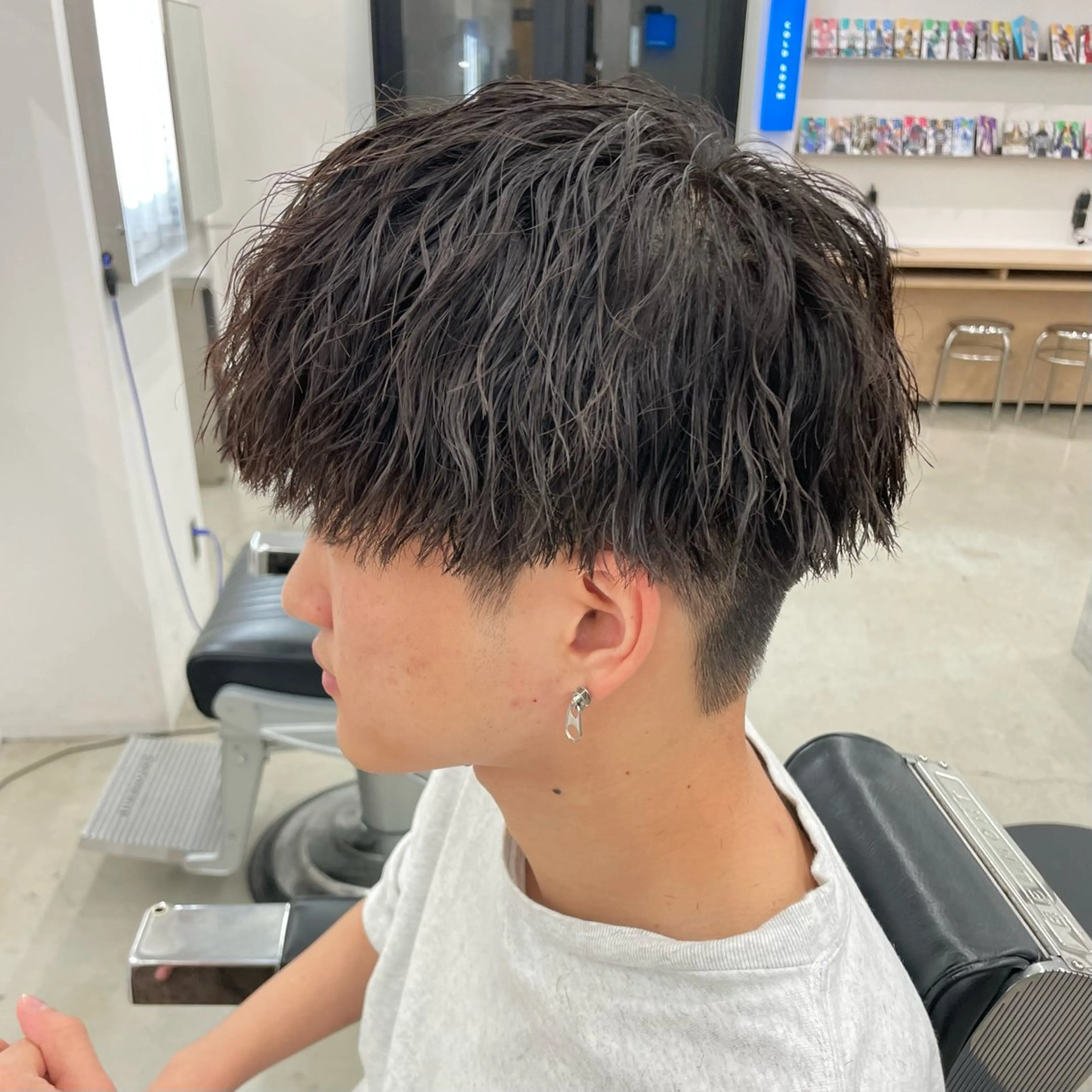 ショート パーマ メンズ カット パーマ トリートメント ヘアセット 亀井隆汰/メンズ専門 パーマ特化美容師のヘアスタイル