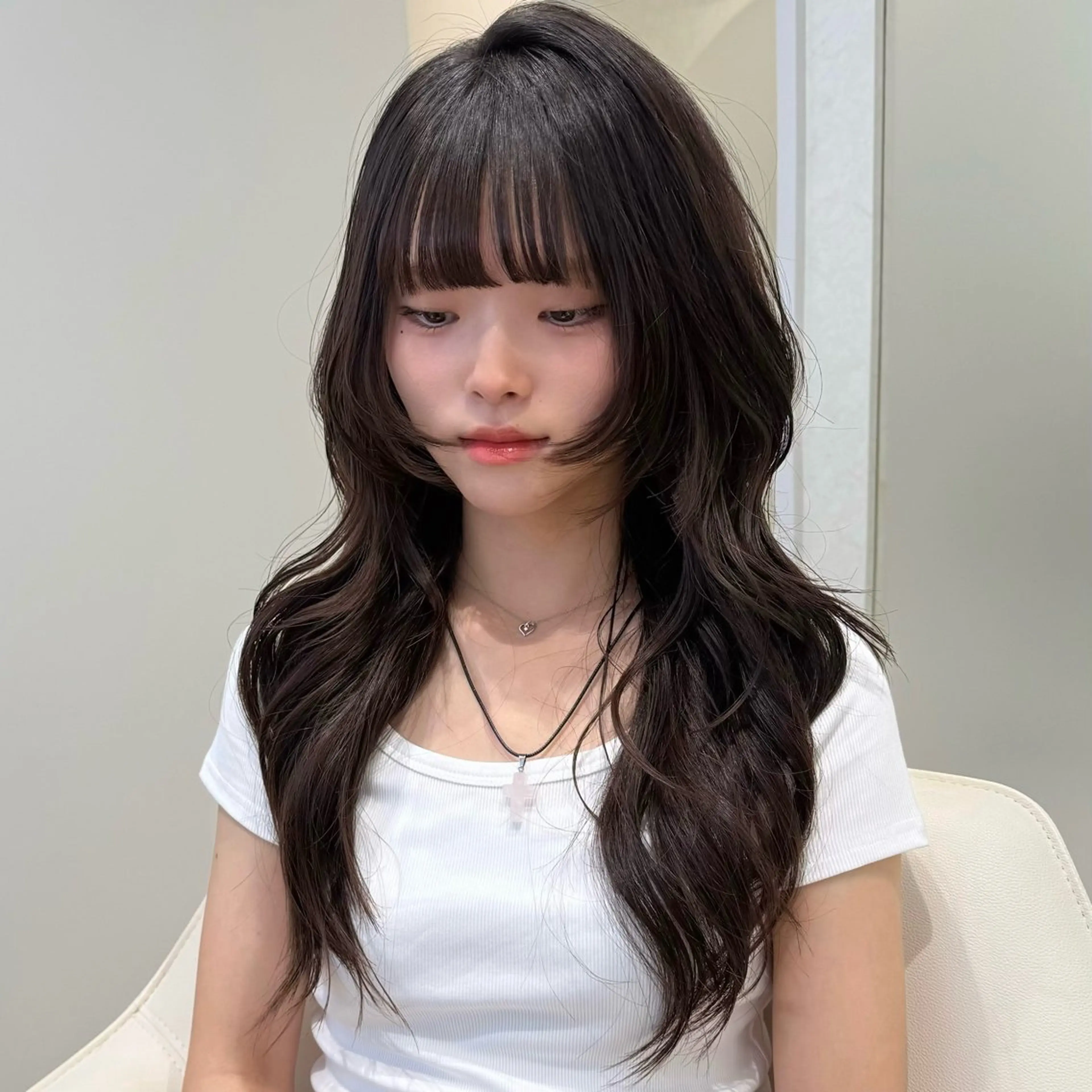 ロング 韓国𝐻𝑎𝑖𝑟 🇰🇷🖤ハラのヘアスタイル