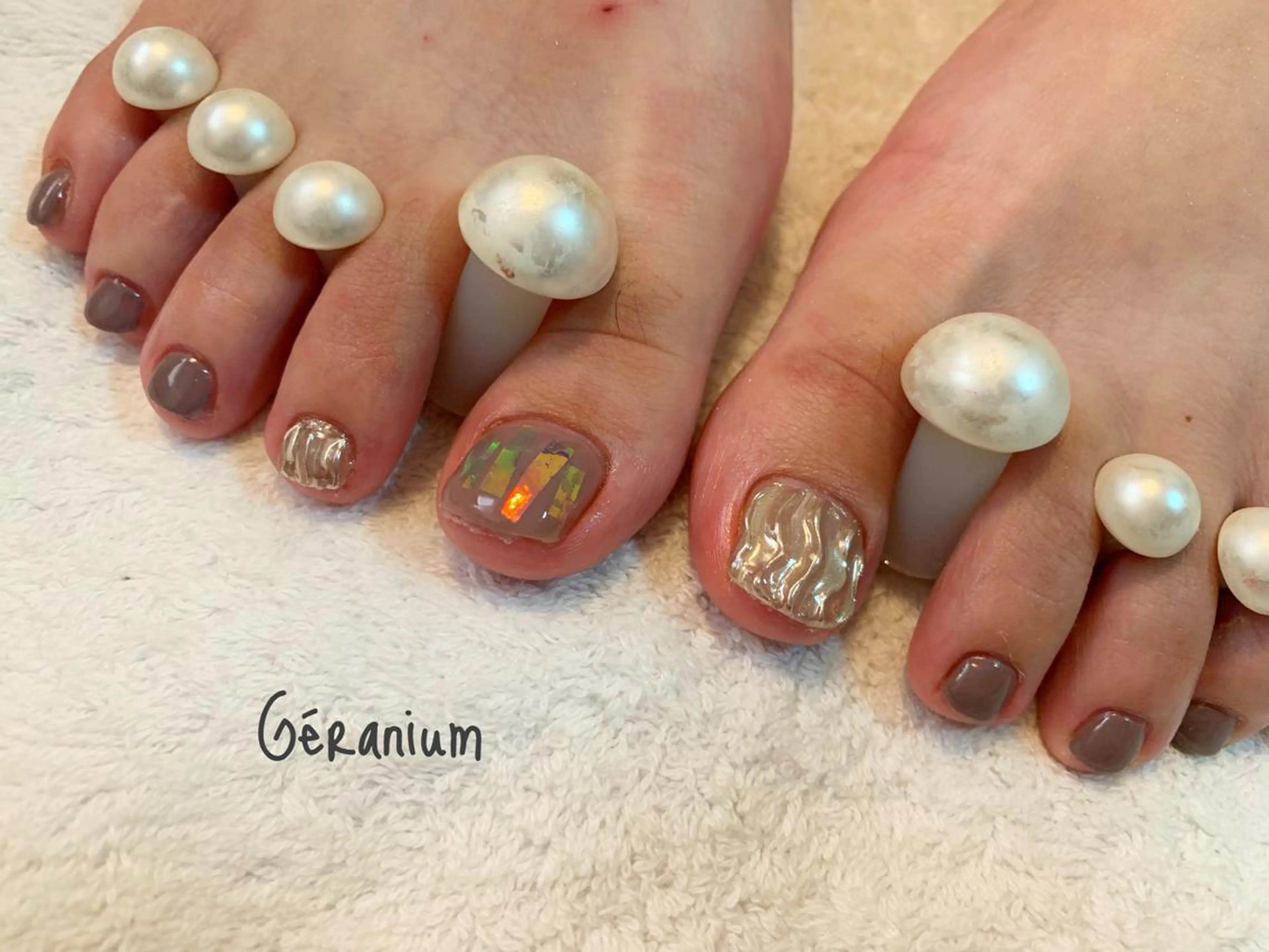 ネイル アートネイル ハンドネイル フットネイル GéRanium Harukaのネイルデザイン