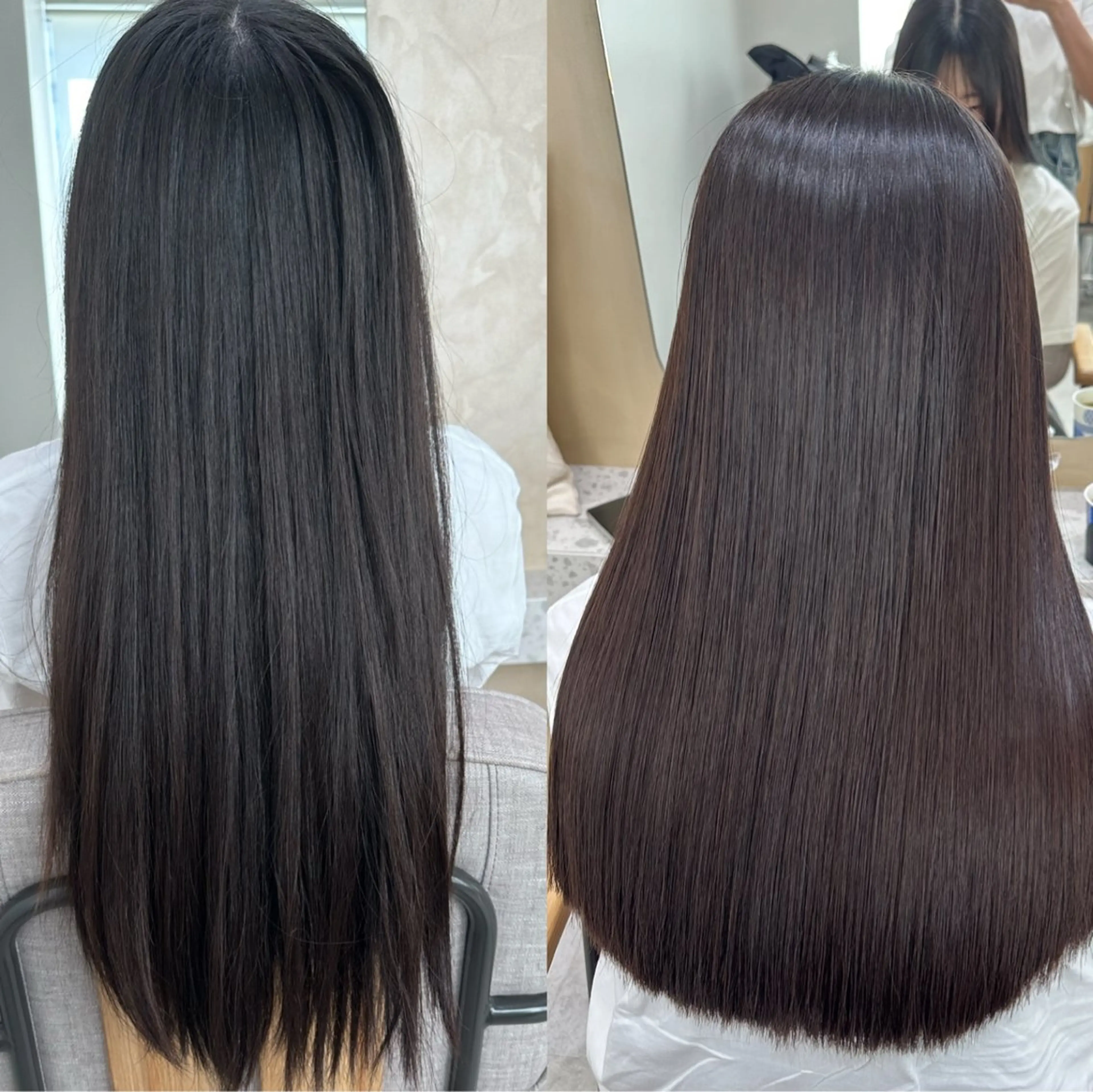 ロング カット 縮毛矯正 トリートメント 🌜美髪矯正/艶髪 /ボブ/こころ🌛のヘアスタイル