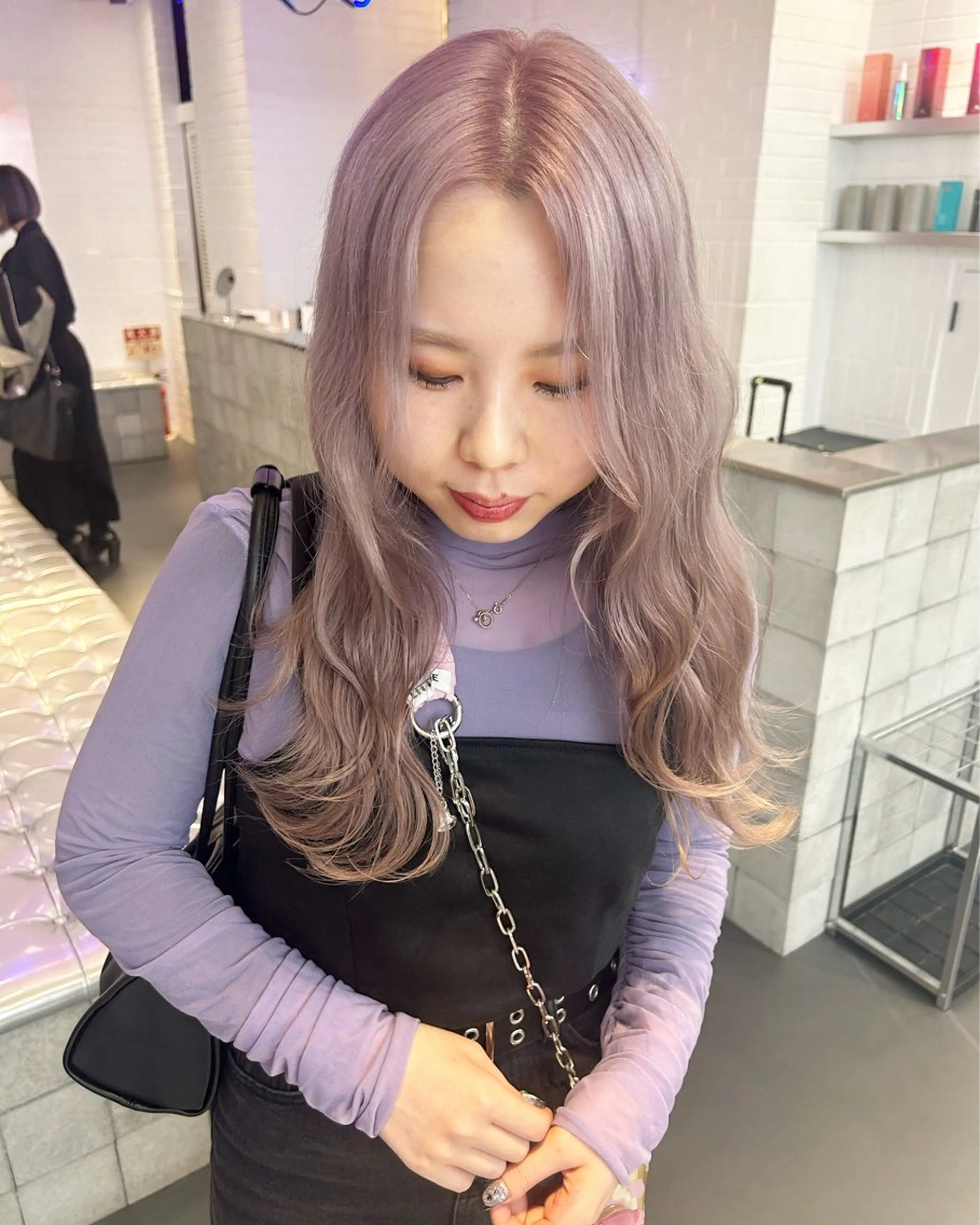 カラー 🤍垢抜け♡透明感 カラーmoeka🤍のヘアスタイル