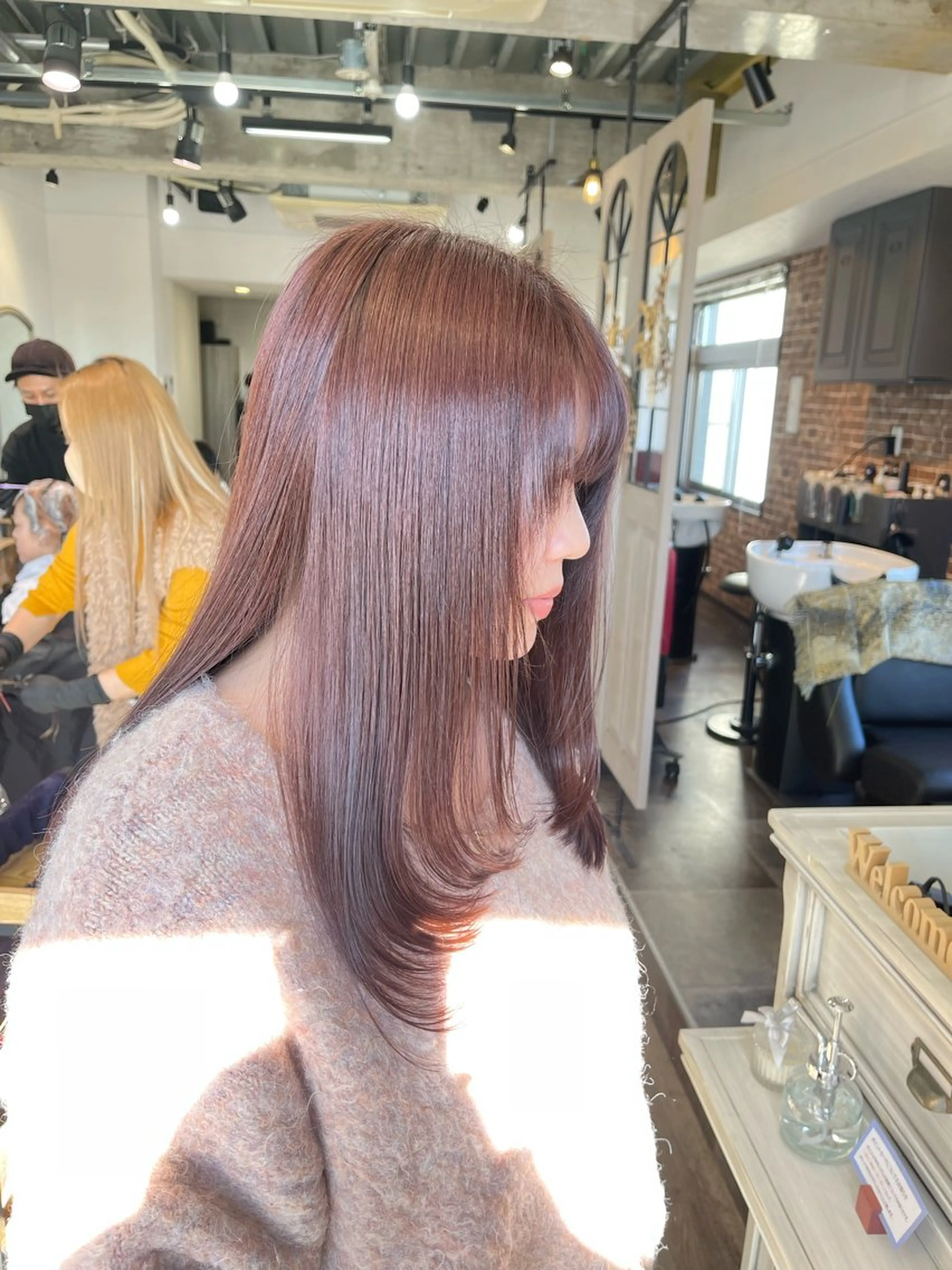 ロング カラー カット ヘアカラー Felice Erikaのヘアスタイル