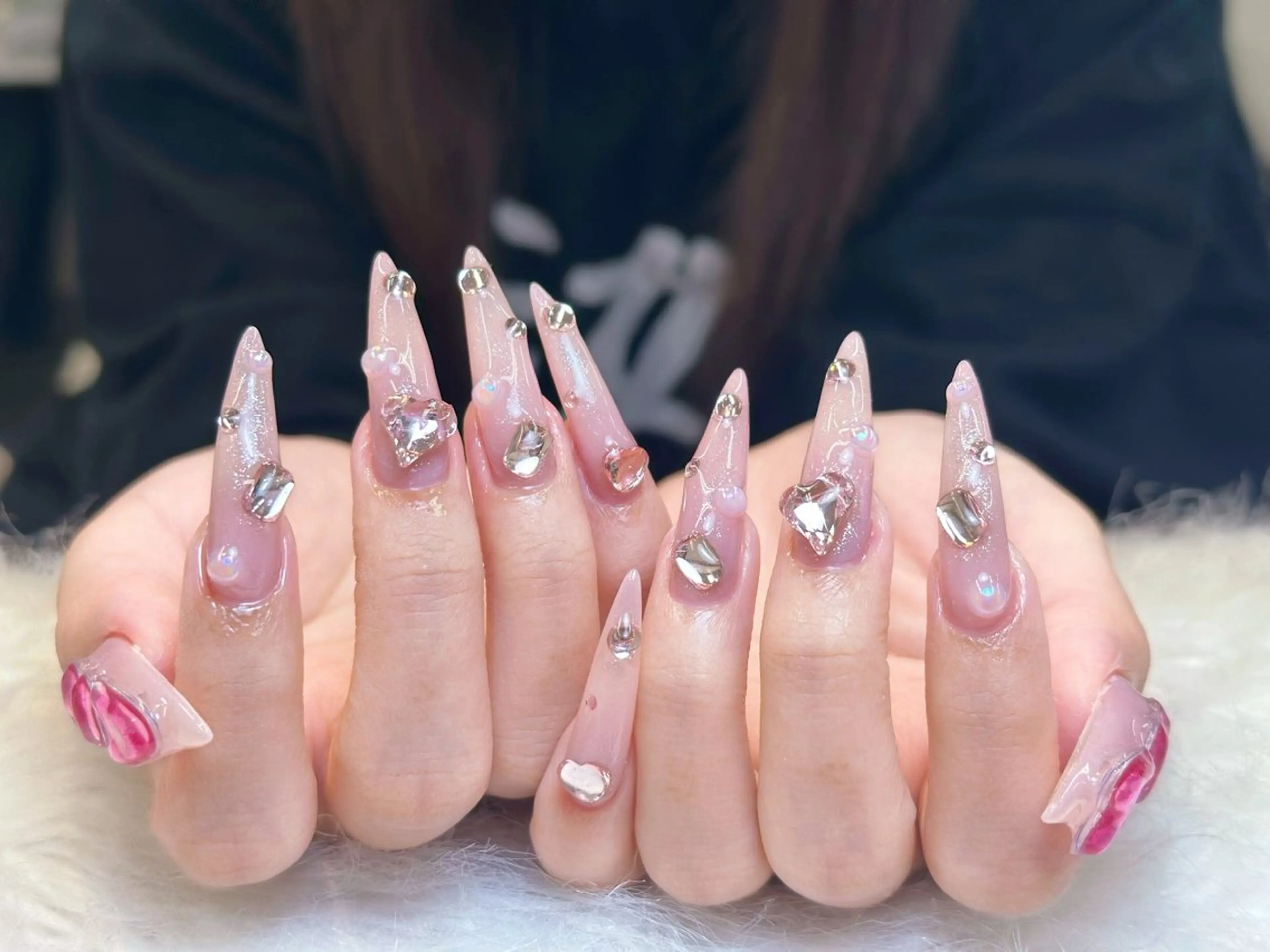 ネイル アートネイル 成人式 ジェルネイル ニュアンスネイル 夏ネイル ハンドネイル Nienail_ Luxeのネイルデザイン