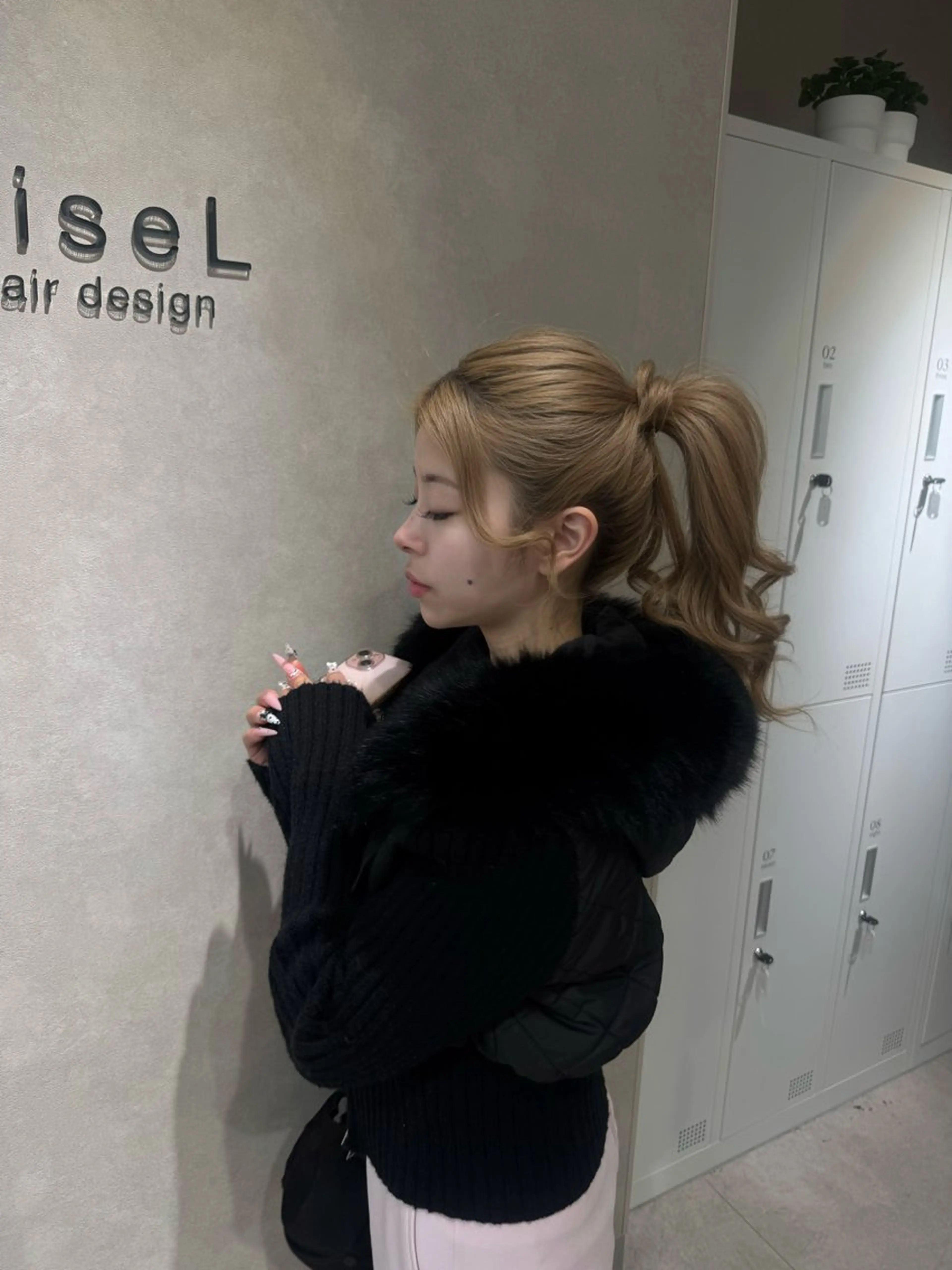 ヘアアレンジ ポニーテール ハイトーン /aina🩵のヘアスタイル