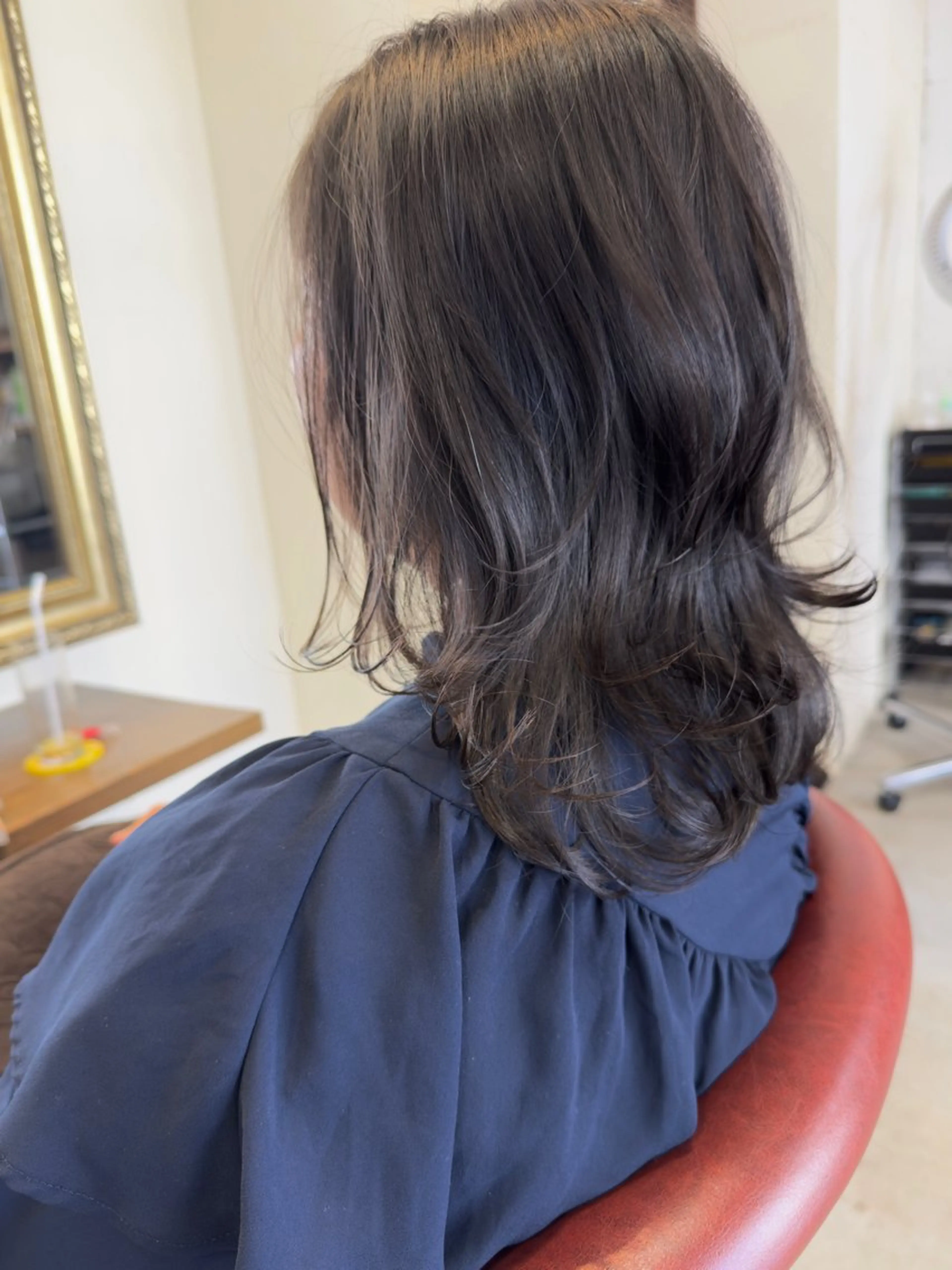 ミディアム カット パーマ オーナースタイリスト 佐藤のヘアスタイル