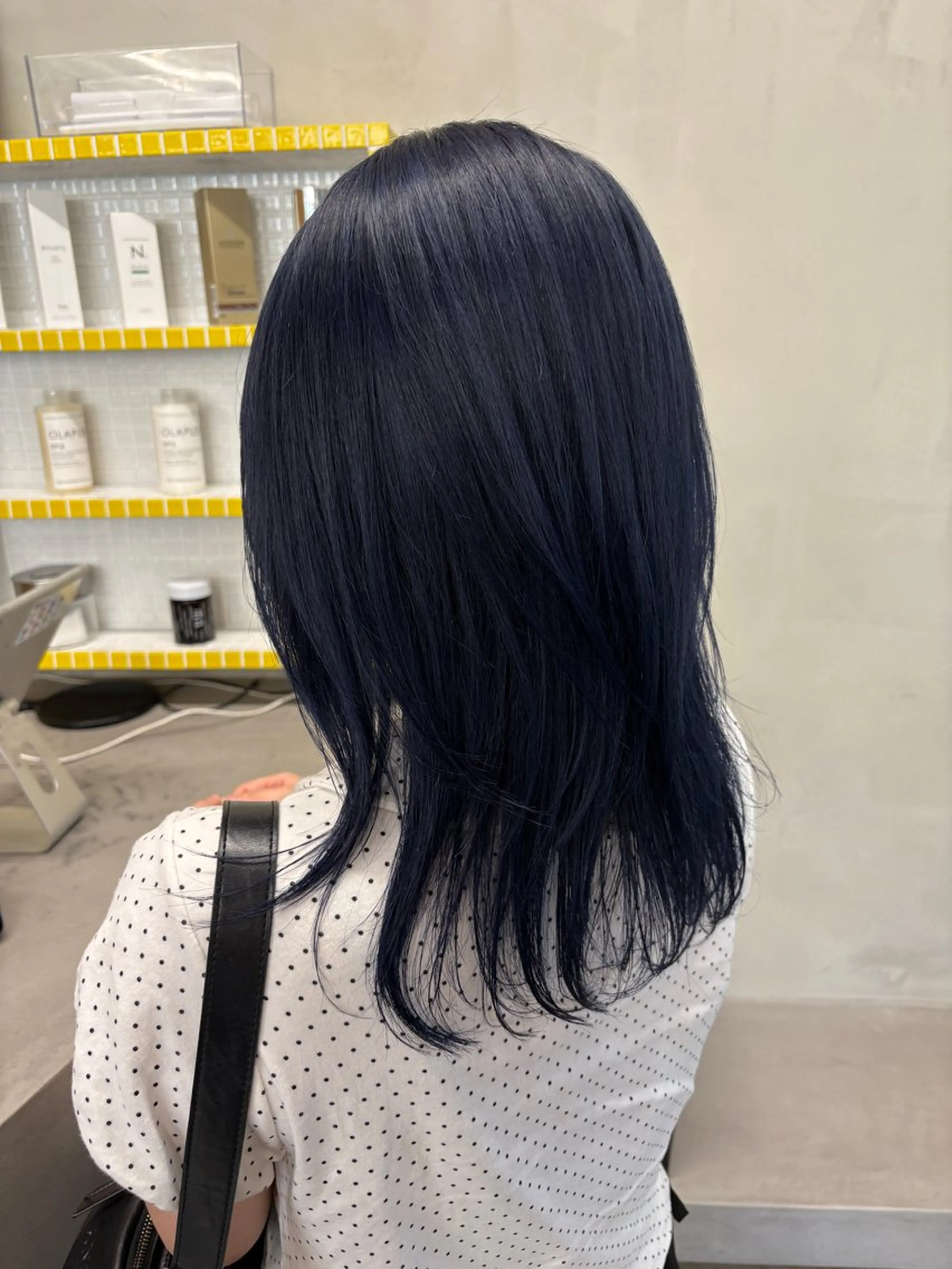 セミロング カラー ブルーカラー ブルーラベンダー ハイトーンカラー ラベンダーカラー カット ヘアカラー トリートメント yuuna/ ハッシュカット🎀のヘアスタイル