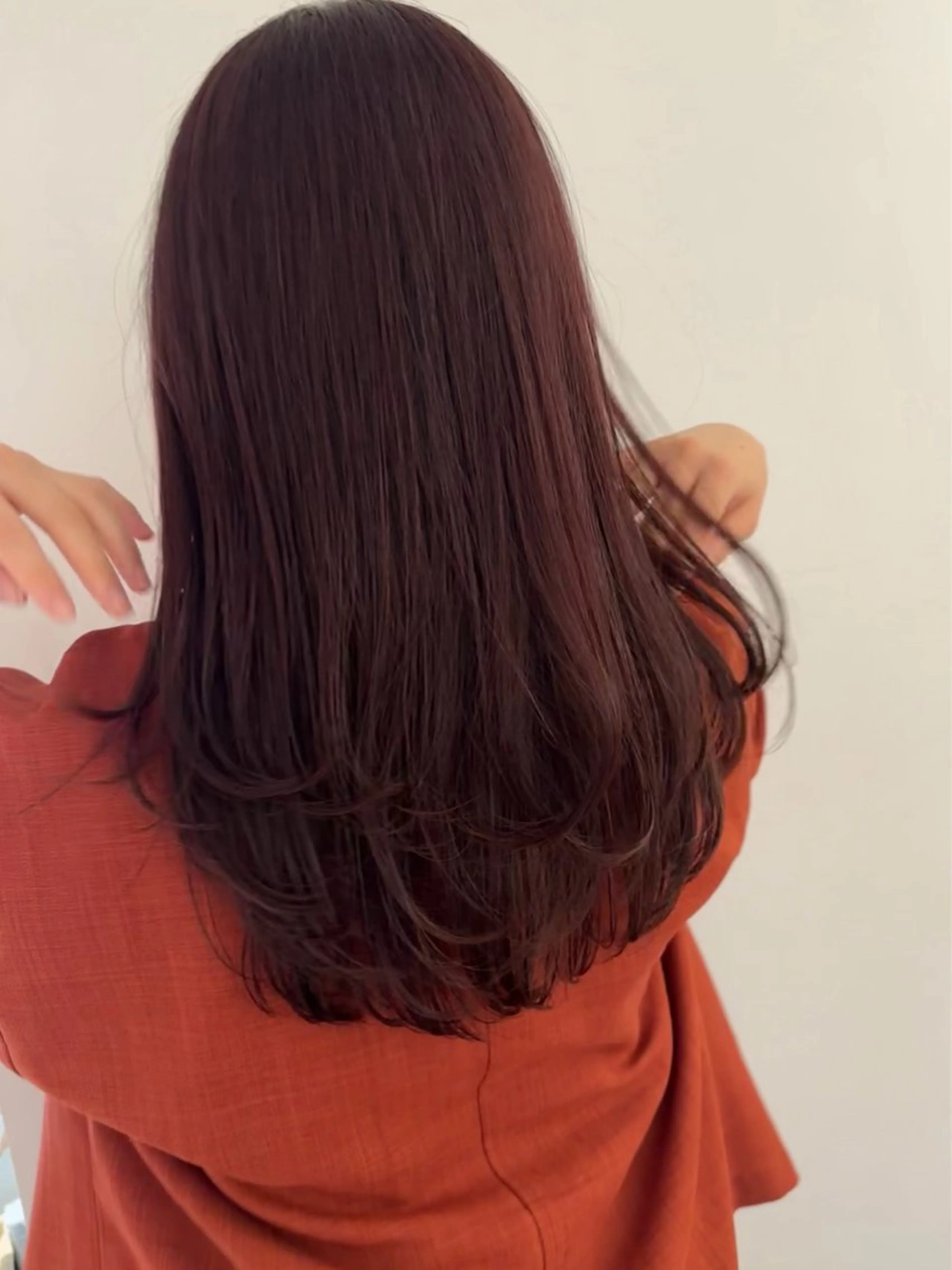 ロング カラー ヘアカラー トリートメント ハシヅメ キョウカのヘアスタイル