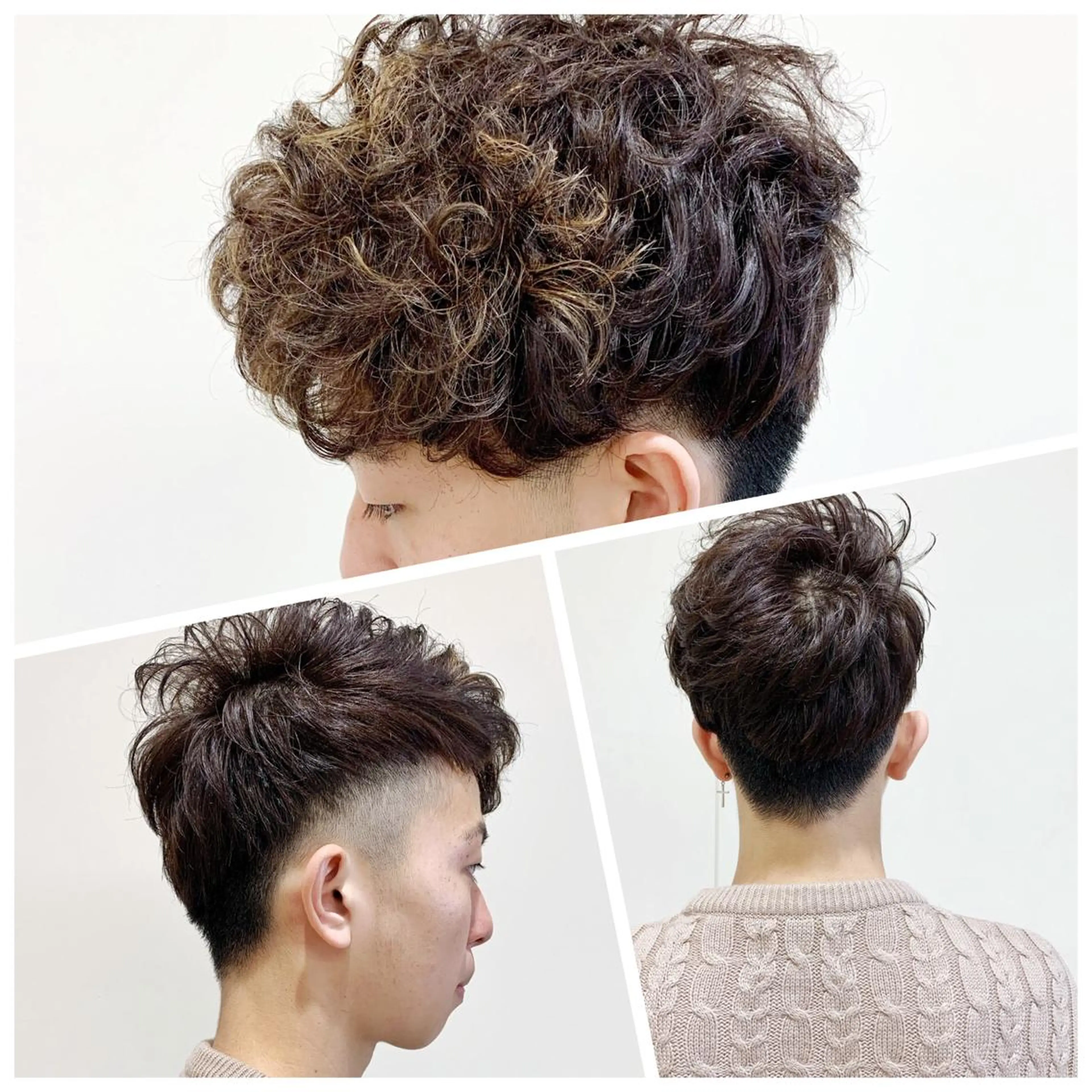 カラー パーマ メンズ メンズブリーチ ブリーチ シルバー Shingo #パーマのヘアスタイル