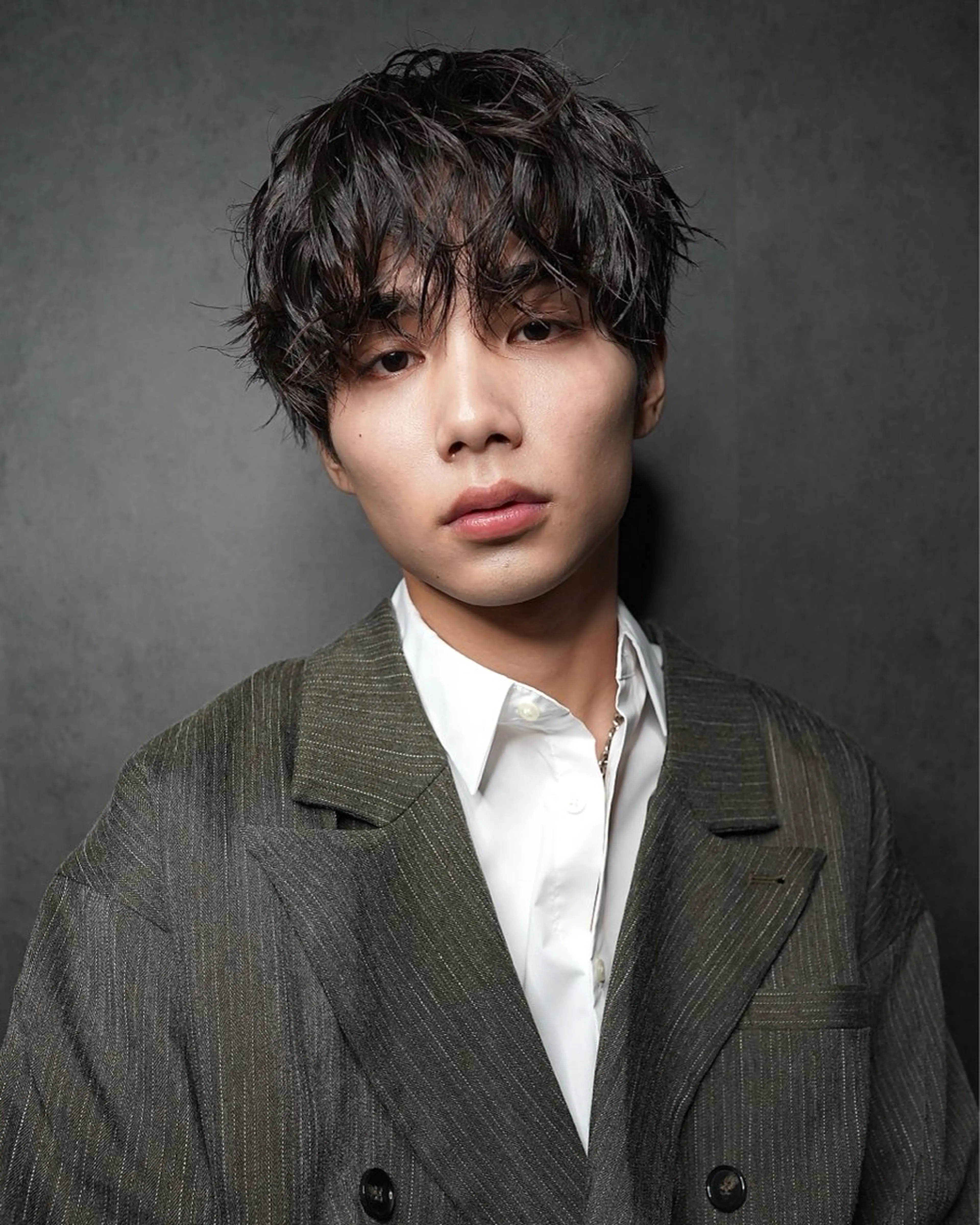 メンズ カット センターパート/ 暖色カラーayuのヘアスタイル