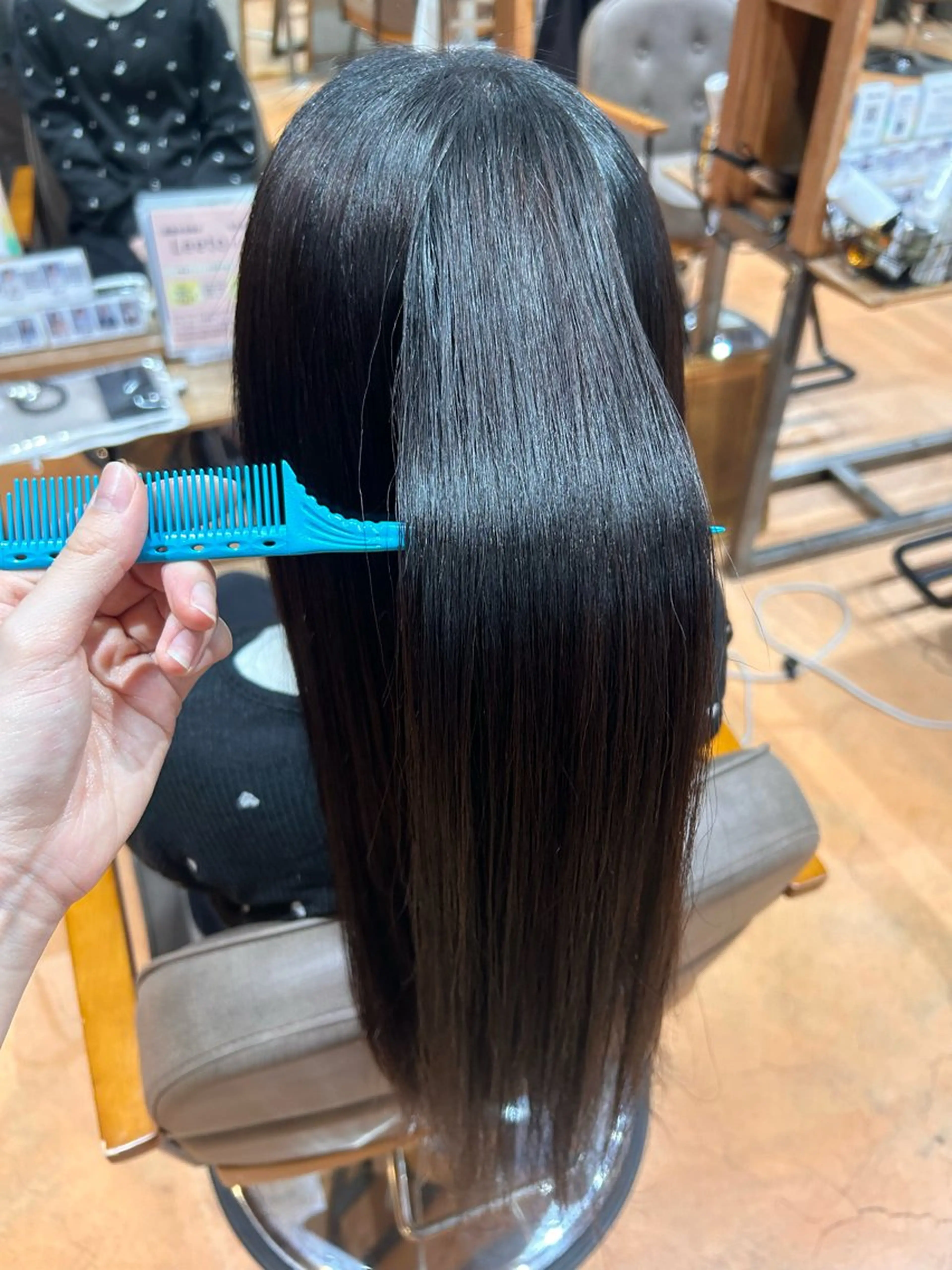 パーマ ストレートパーマ 縮毛矯正 ブリーチカラー/艶髪 ストレート/はるあのヘアスタイル