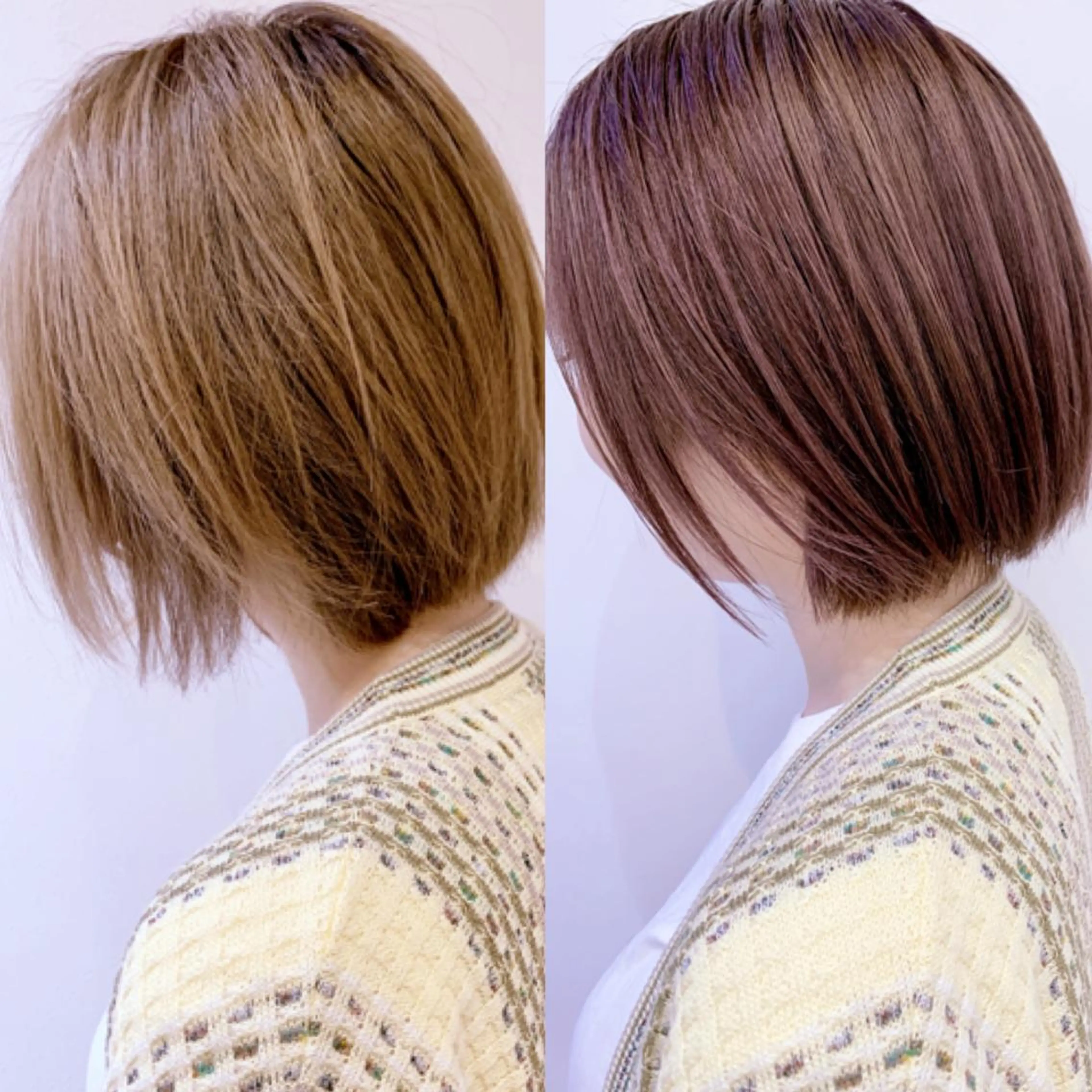 セミロング カラー パーマ ヘアアレンジ セミロングパーマ バレイヤージュ ブリーチ ケアブリーチ デザインカラー 【N°deseo】 吉祥寺のヘアスタイル