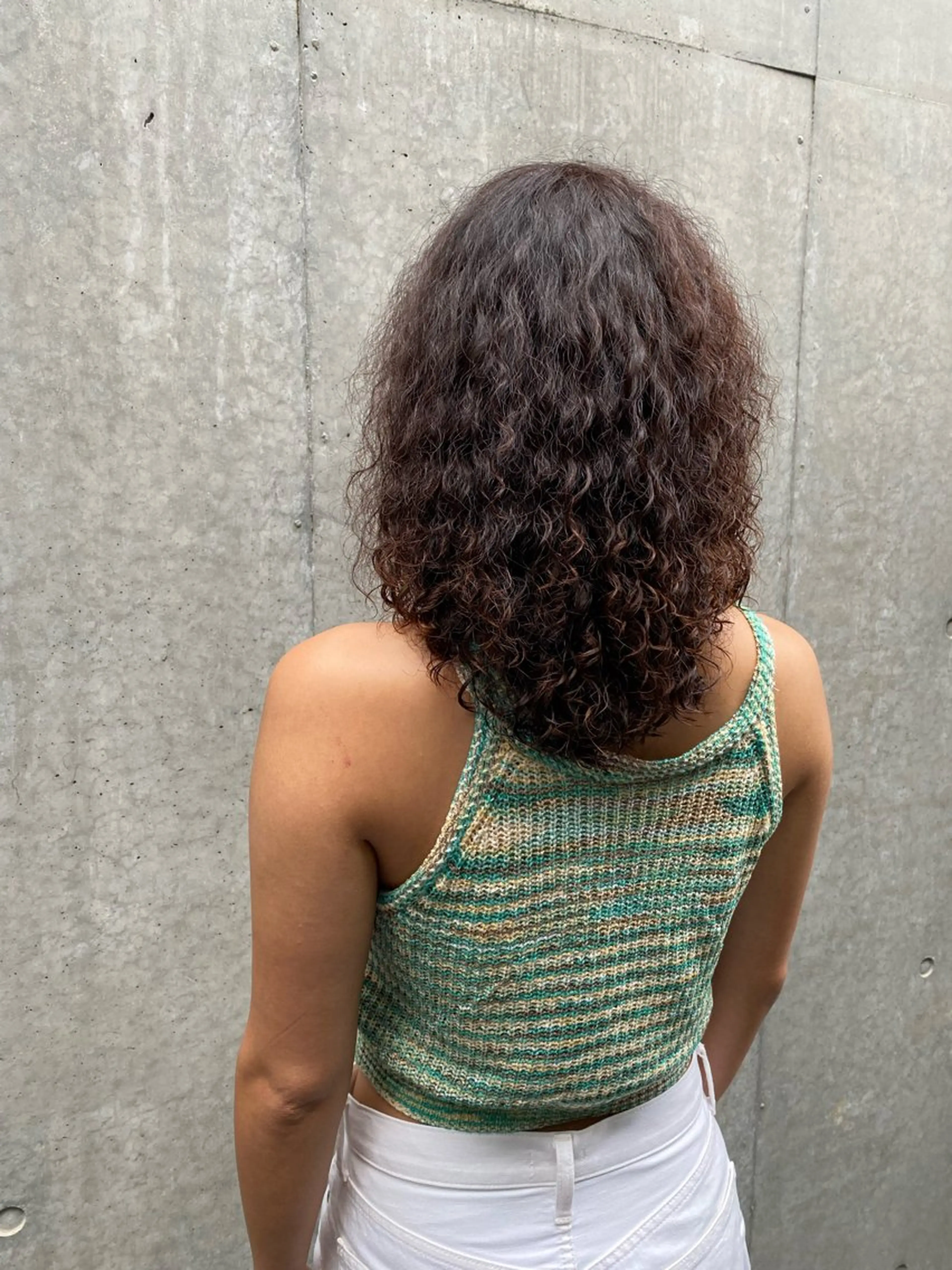 ロング パーマ カット パーマ 菊池大一 溝の口パーマのヘアスタイル