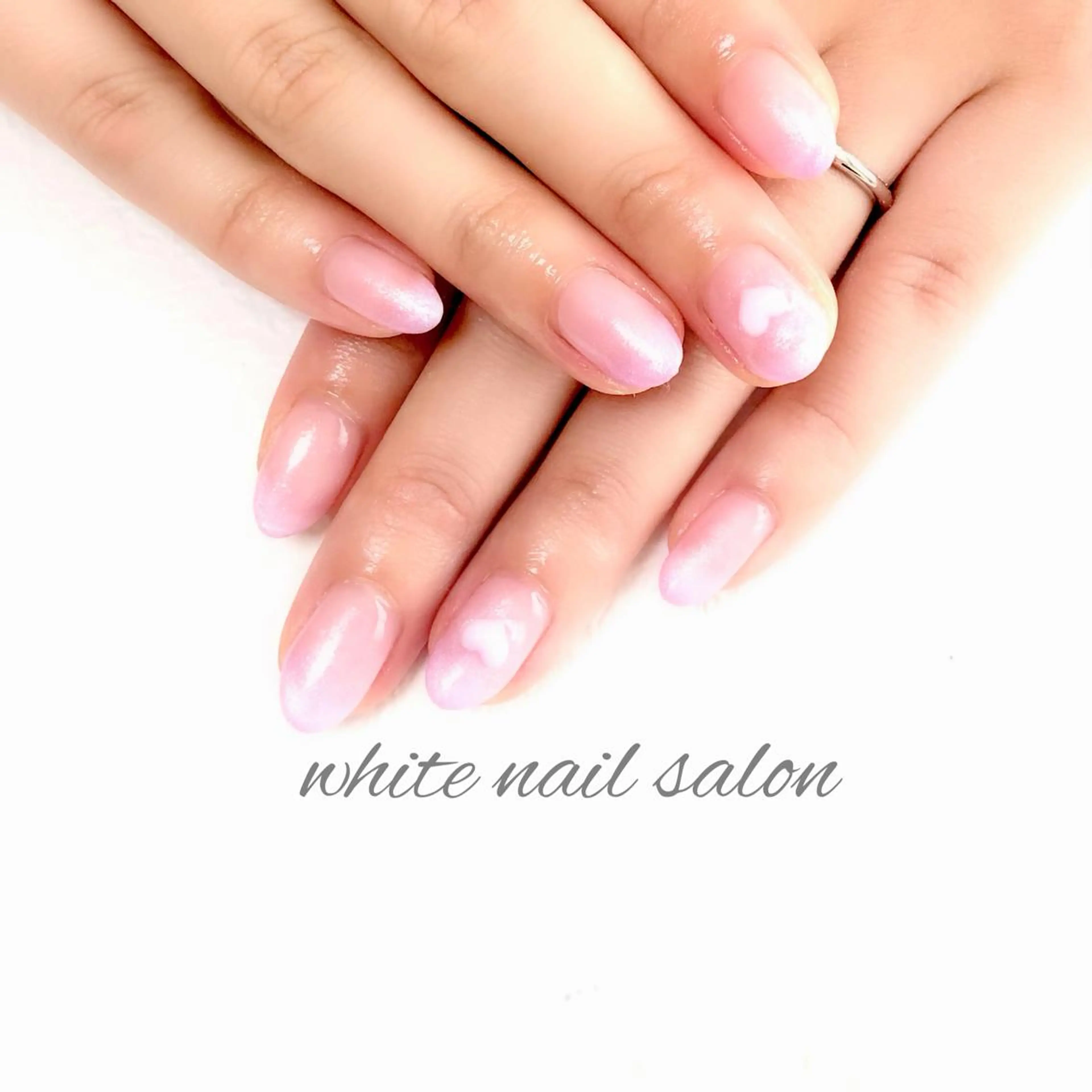 ネイル アートネイル ジェルネイル ハードジェル 持ち込み シンプルネイル white nail salonのネイルデザイン