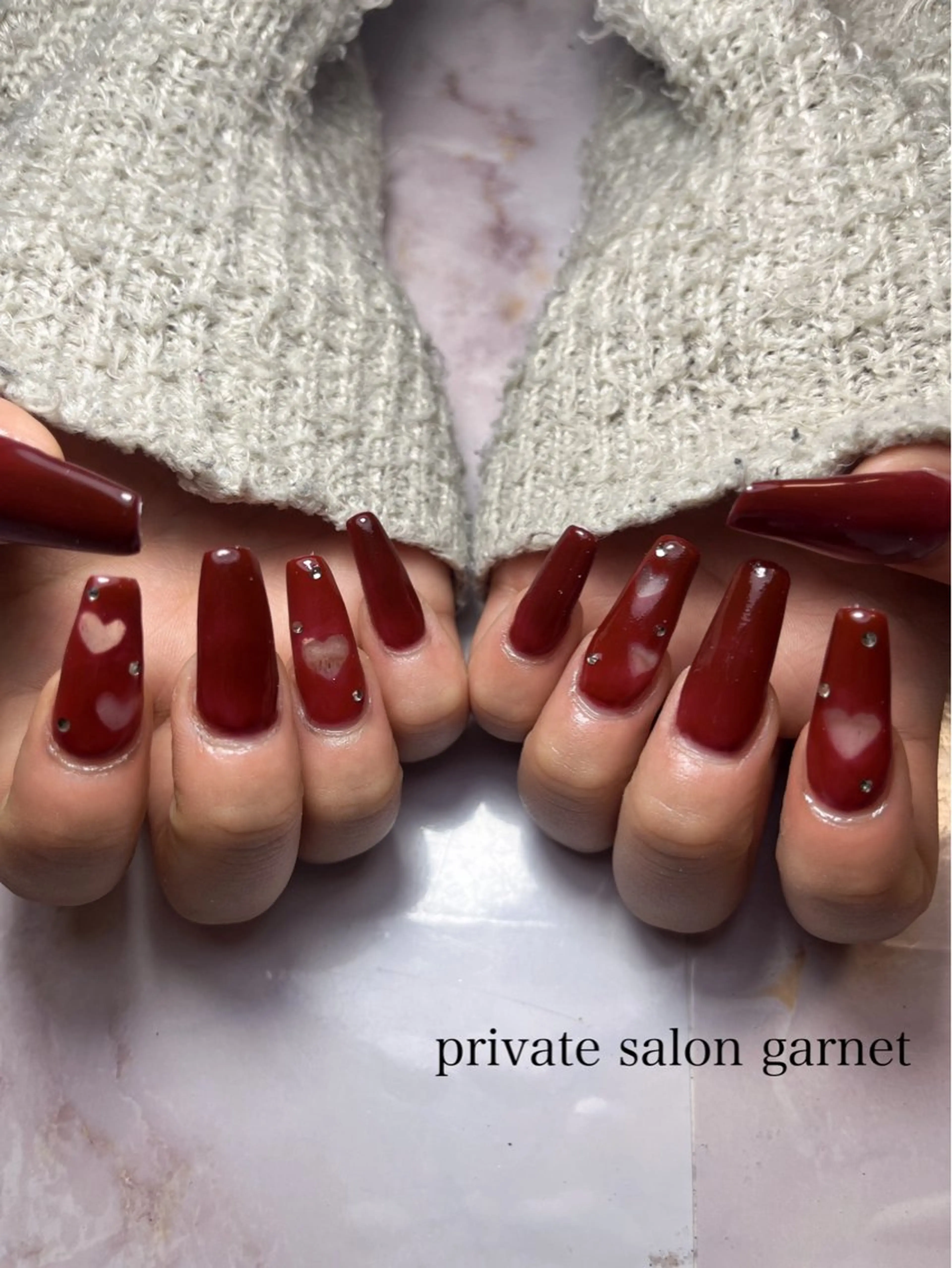 ネイル アートネイル ハンドネイル Garnet nailのネイルデザイン