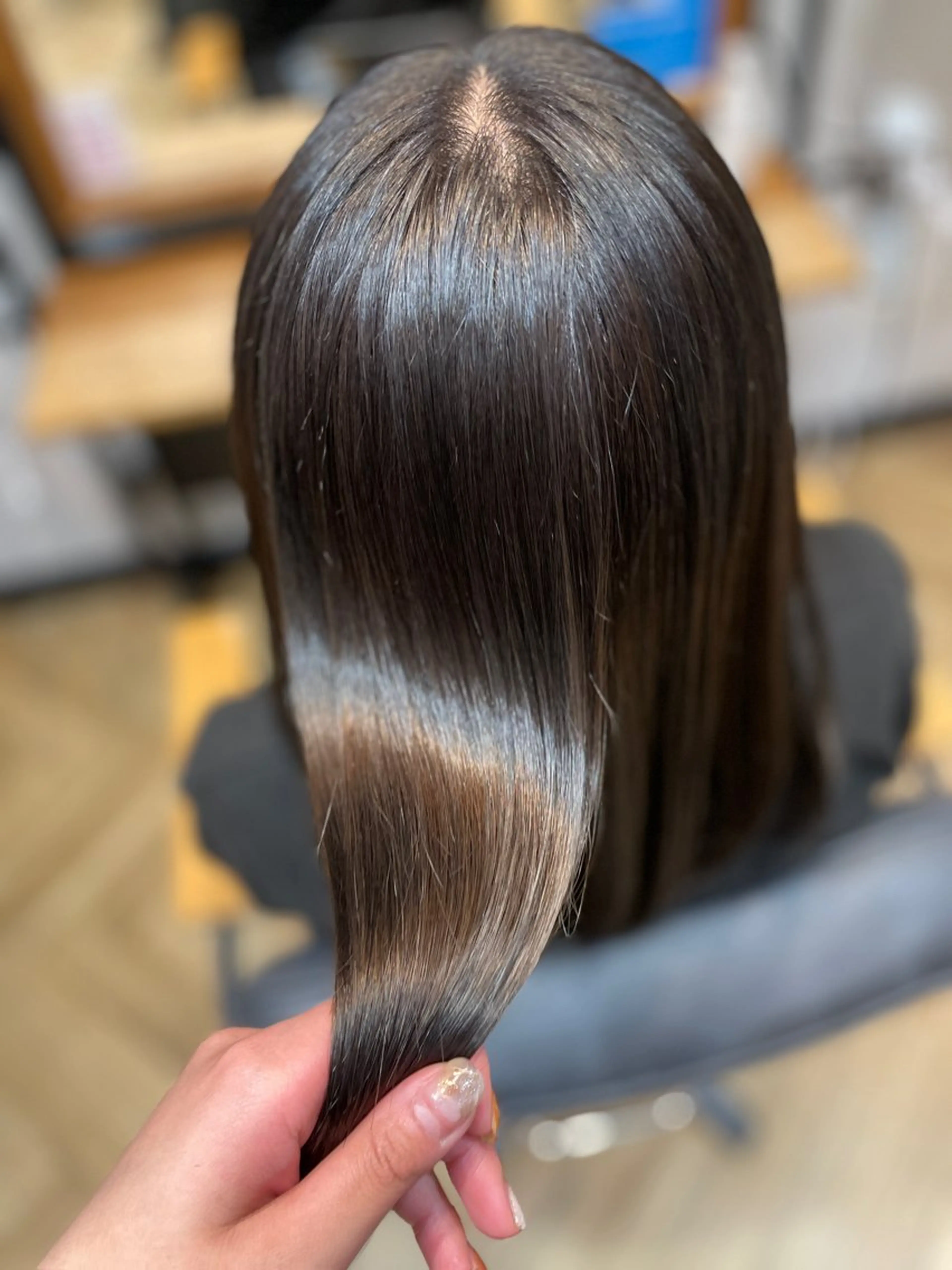 ロング カラー アッシュ 透明感カラー カット ヘアカラー トリートメント 望恵🌸 韓国🇰🇷スタイルのヘアスタイル