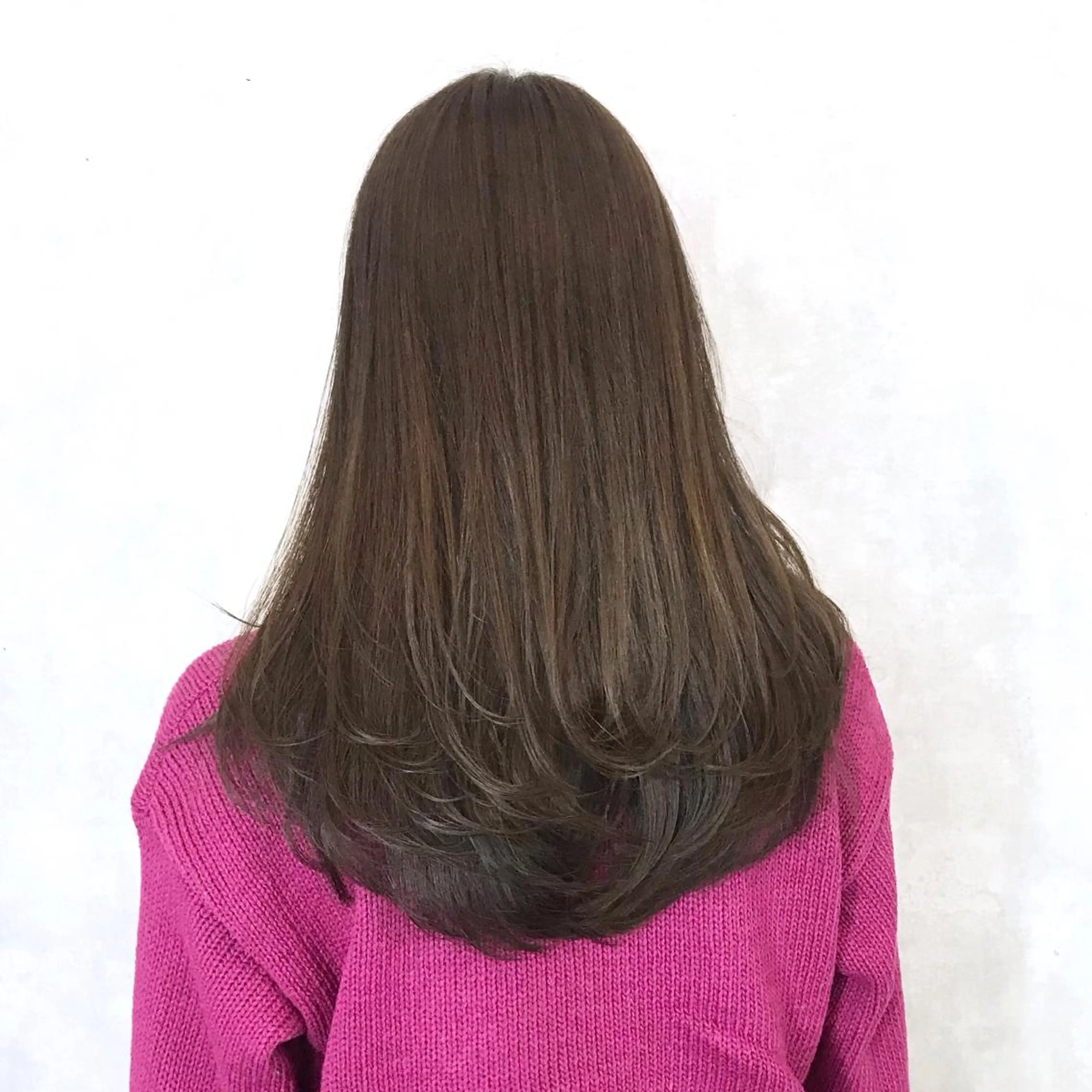 ロング ヨシンモリ ムルギョル巻き 韓国風ヘア レイヤーカット シースルーバング サロウィン所属・K-POP好き美容師 🇰🇷Kai.Yのヘアスタイル