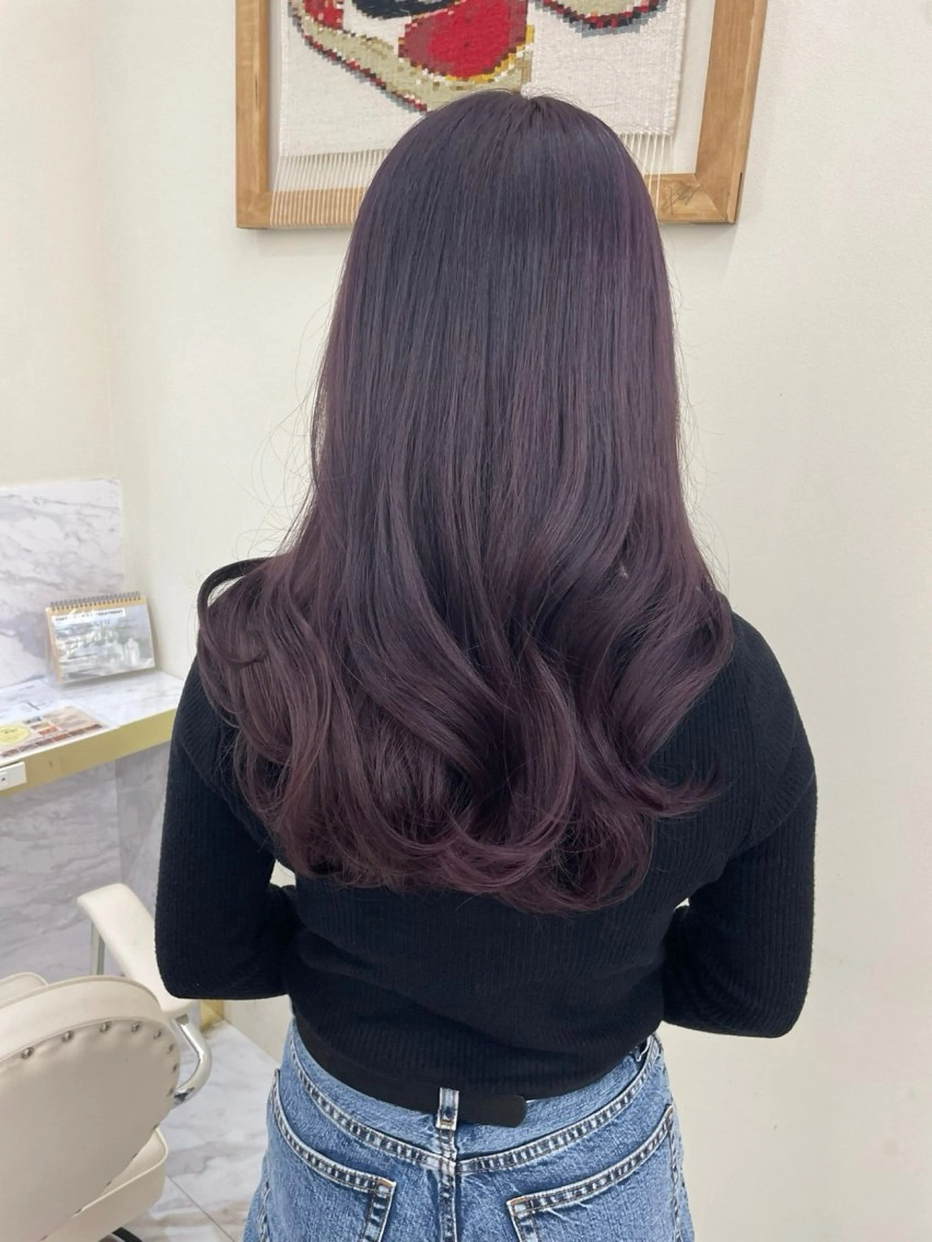 ロング カラー ラベンダーカラー hiyori🎀/艶 カラー/レイヤーのヘアスタイル