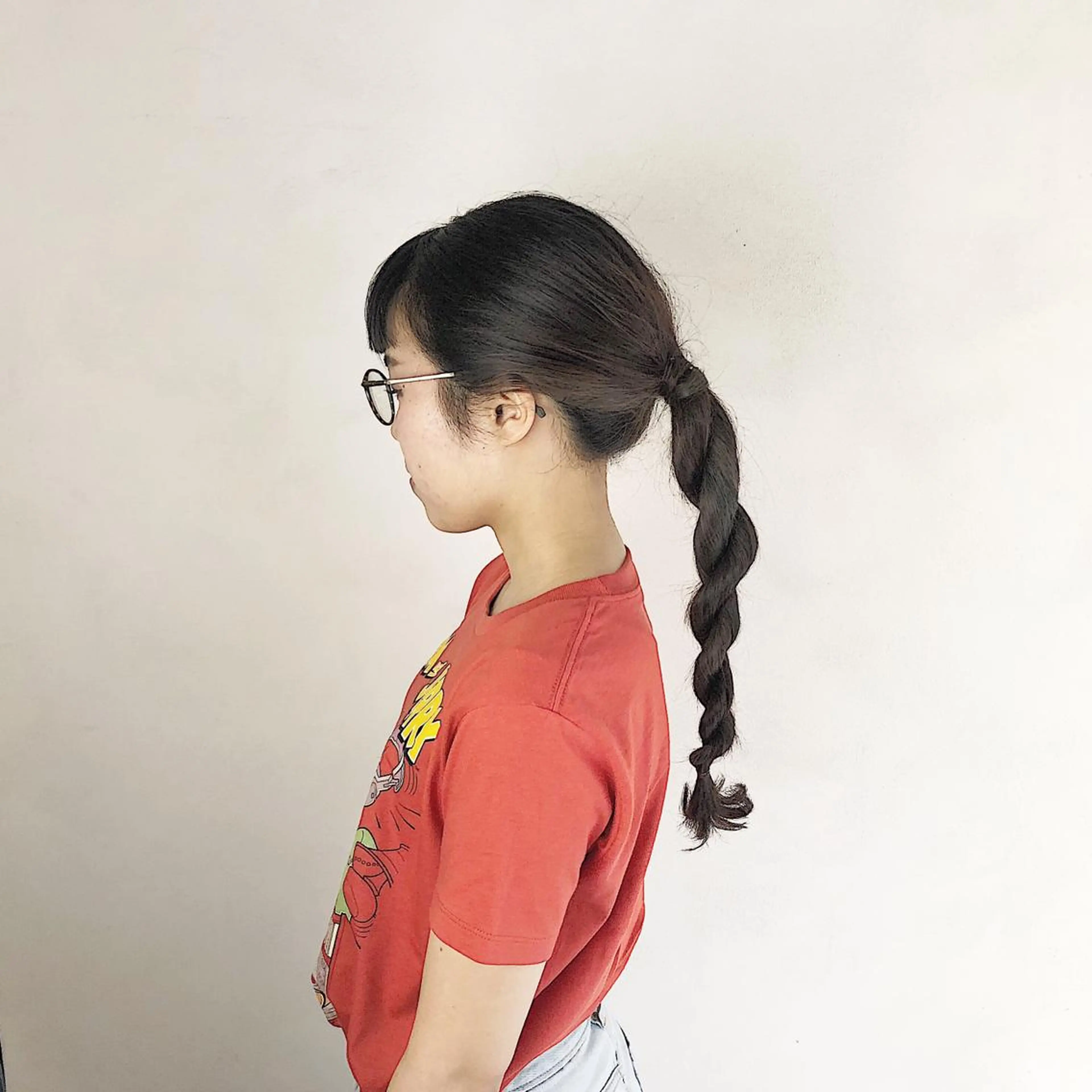 セミロング ヘアアレンジ カラーモデル募集中 美容室ハピスのヘアスタイル