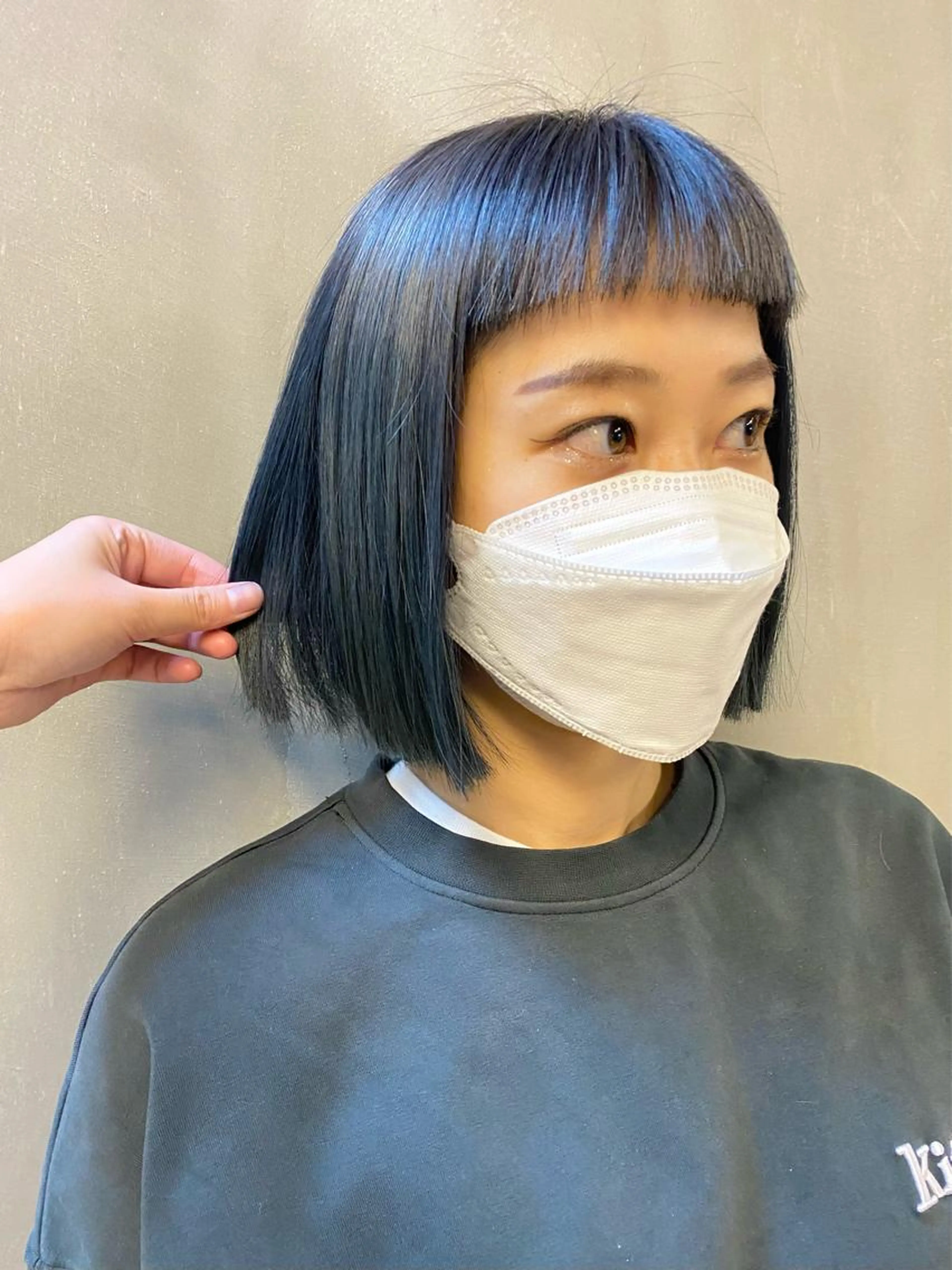 【🫐フルコース🫐】カット+酸性縮毛矯正+カラー+ケアトリートメント(超音波アイロン付き)🥣の写真