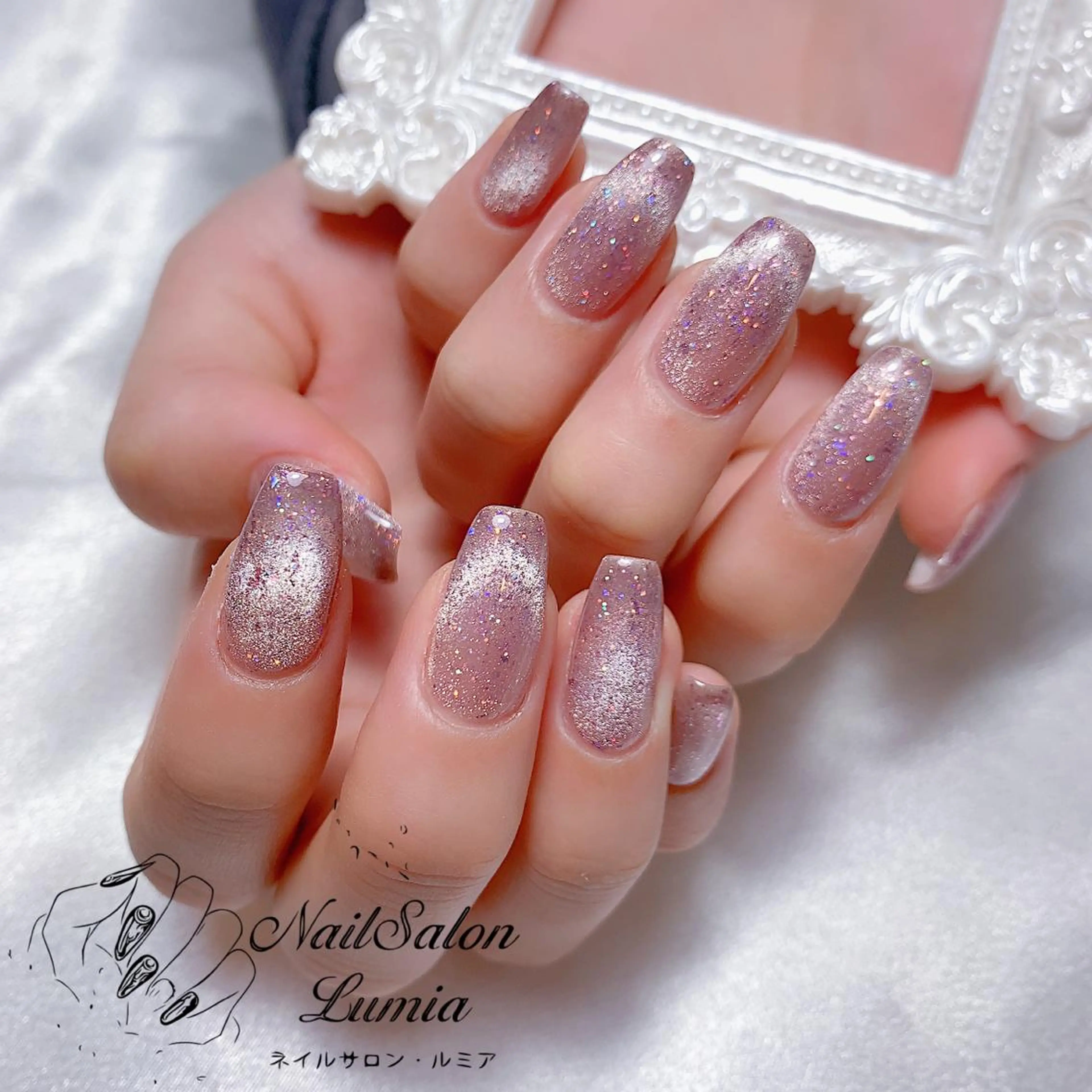 ネイル ジェルネイル マグネットネイル ハンドネイル ネイルサロン ルミア Lumia 店長のネイルデザイン