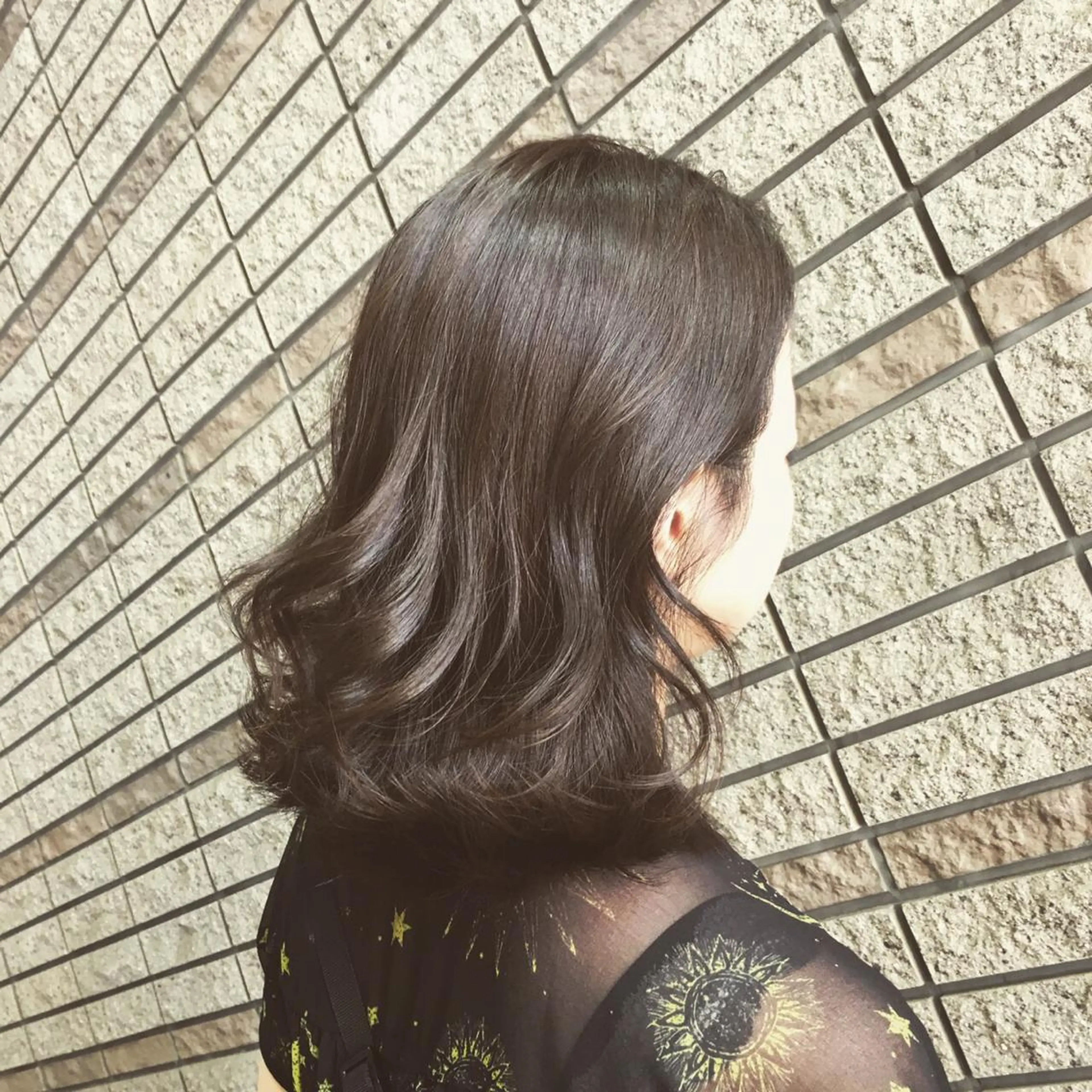 セミロング 大山 晃介のヘアスタイル