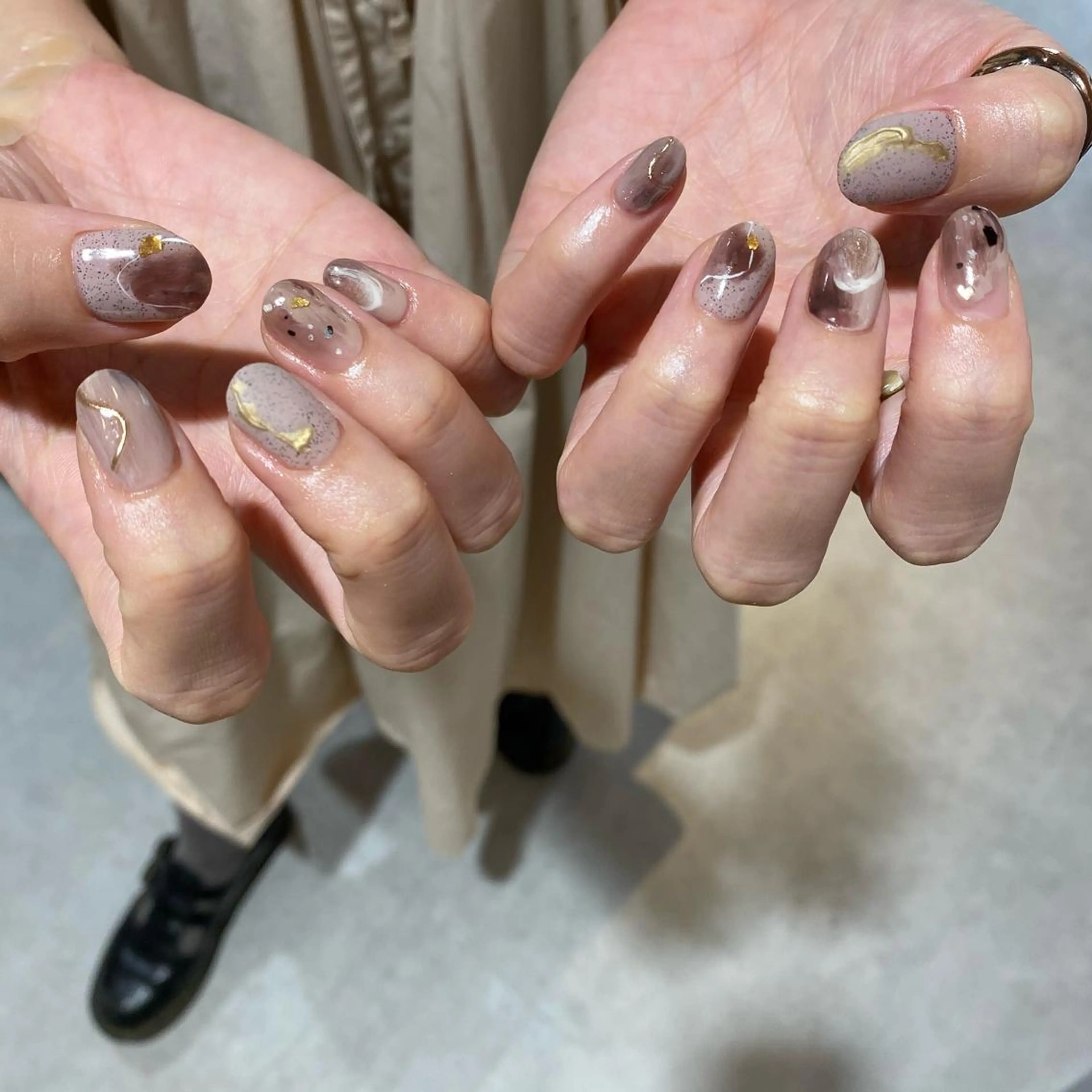 ネイル ハンドネイル Trico Antique所属・岩本 杏のネイルデザイン