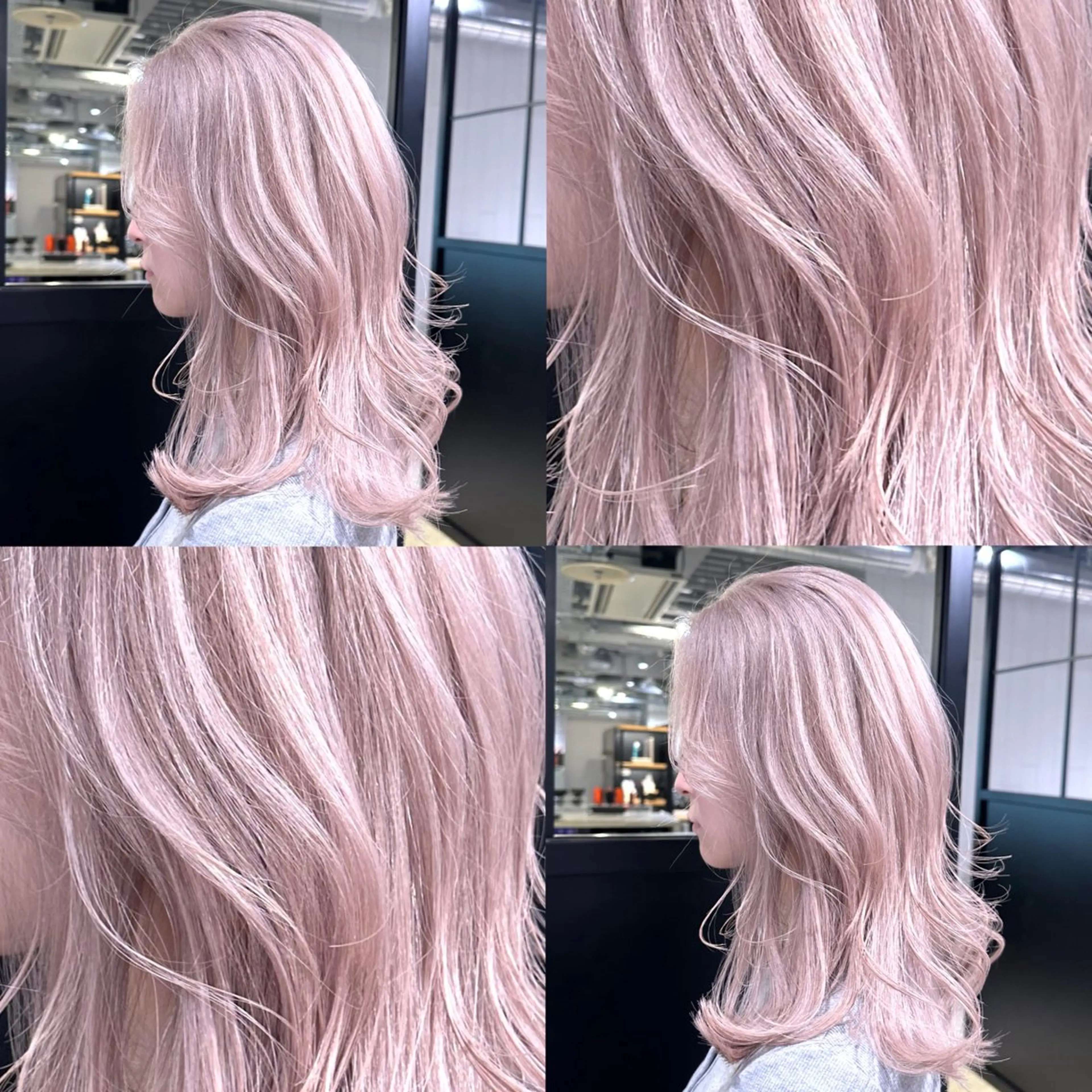 ミディアム カラー カット ヘアカラー トリートメント ヘアセット 🧸ブリーチ特化/前 髪/しょうじりか🎀のヘアスタイル