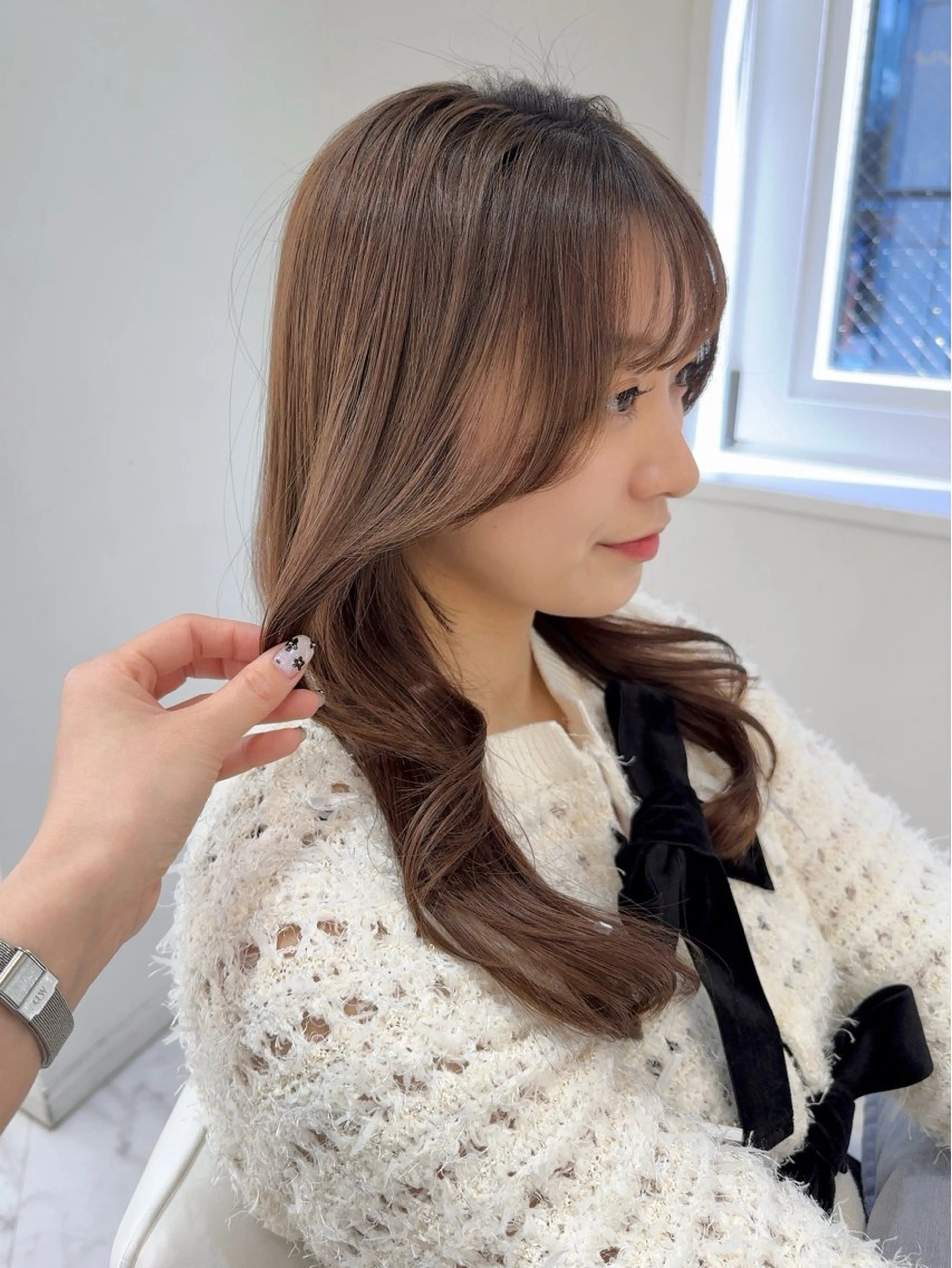 セミロング カット ヘアカラー 髪質改善/艶髪 MINAMIのヘアスタイル