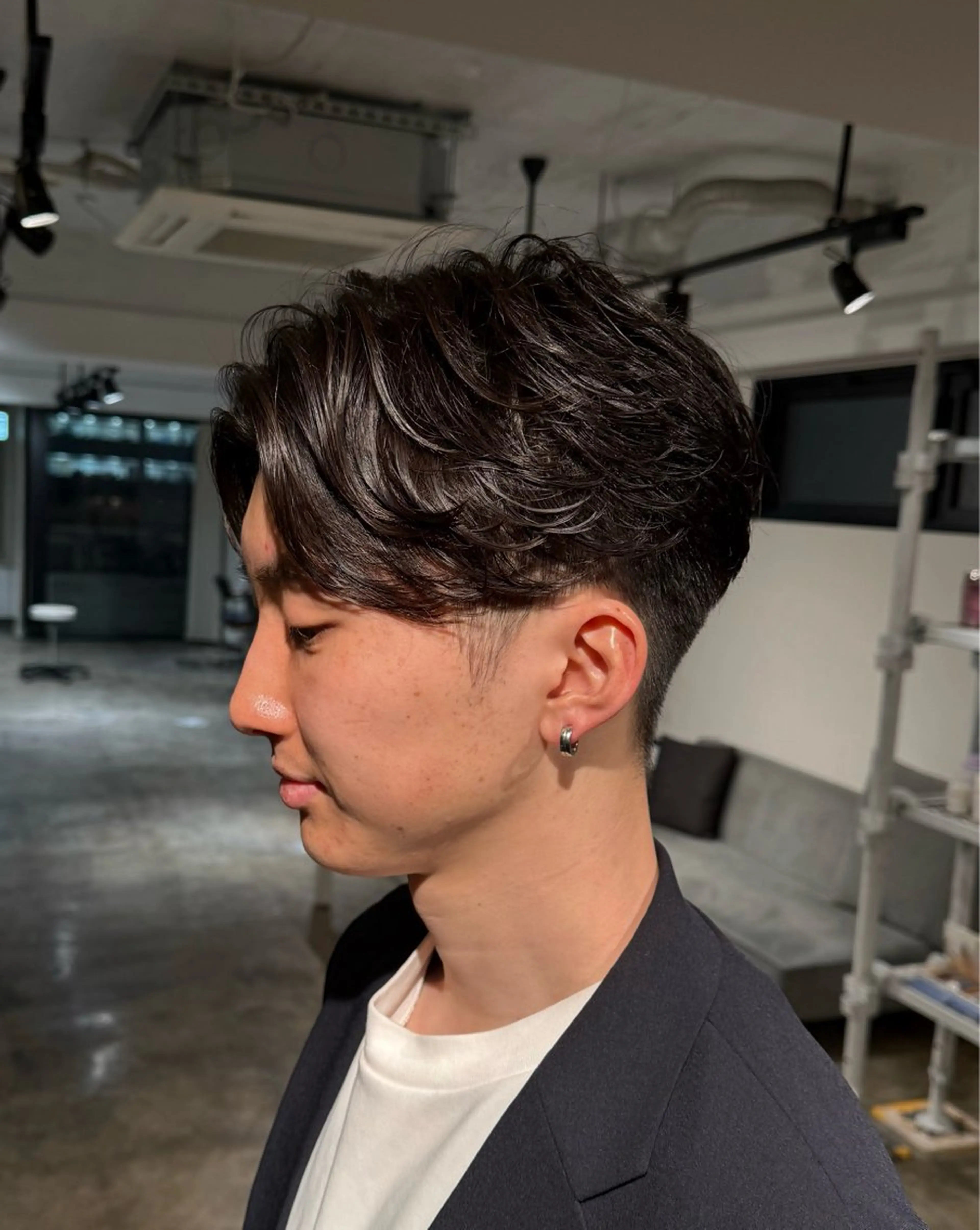 パーマ メンズ フェザーパーマ メンズパーマ メンズパーマ 特化/中川拓也のヘアスタイル