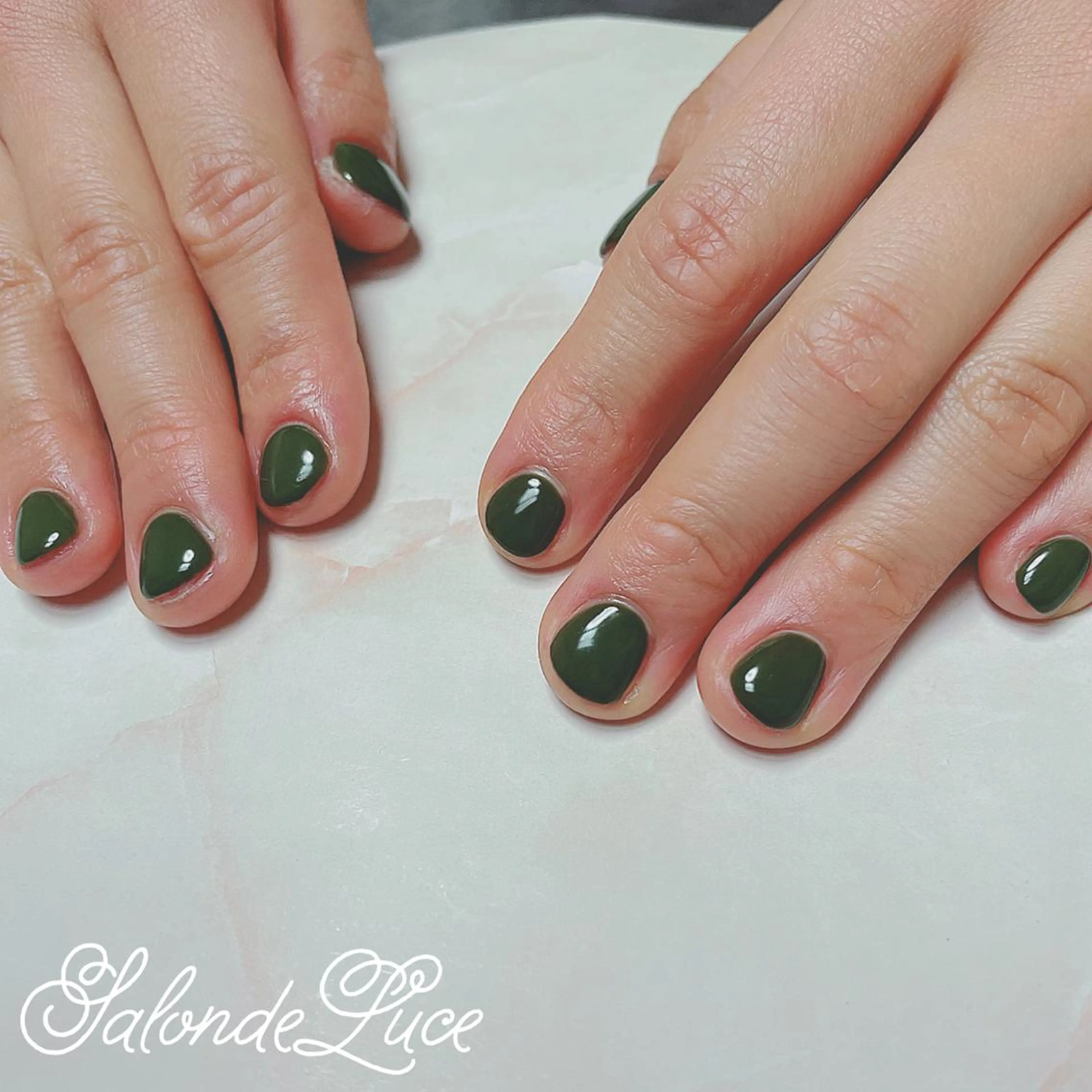 ネイル ワンカラーネイル ショートネイル ハンドネイル Salon de Luceのネイルデザイン