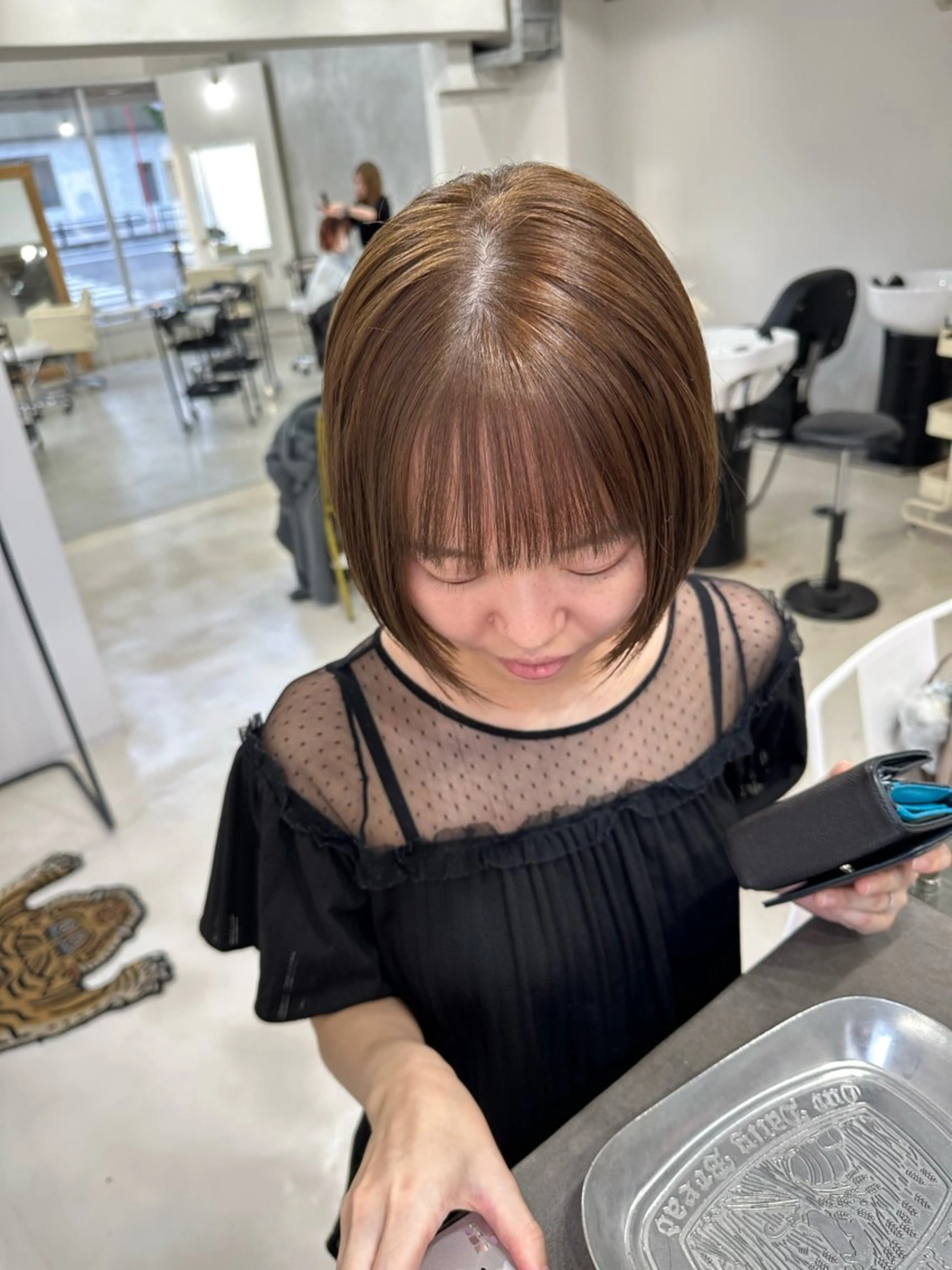 ミディアム カラー さあや 【透け感/艶感】のヘアスタイル