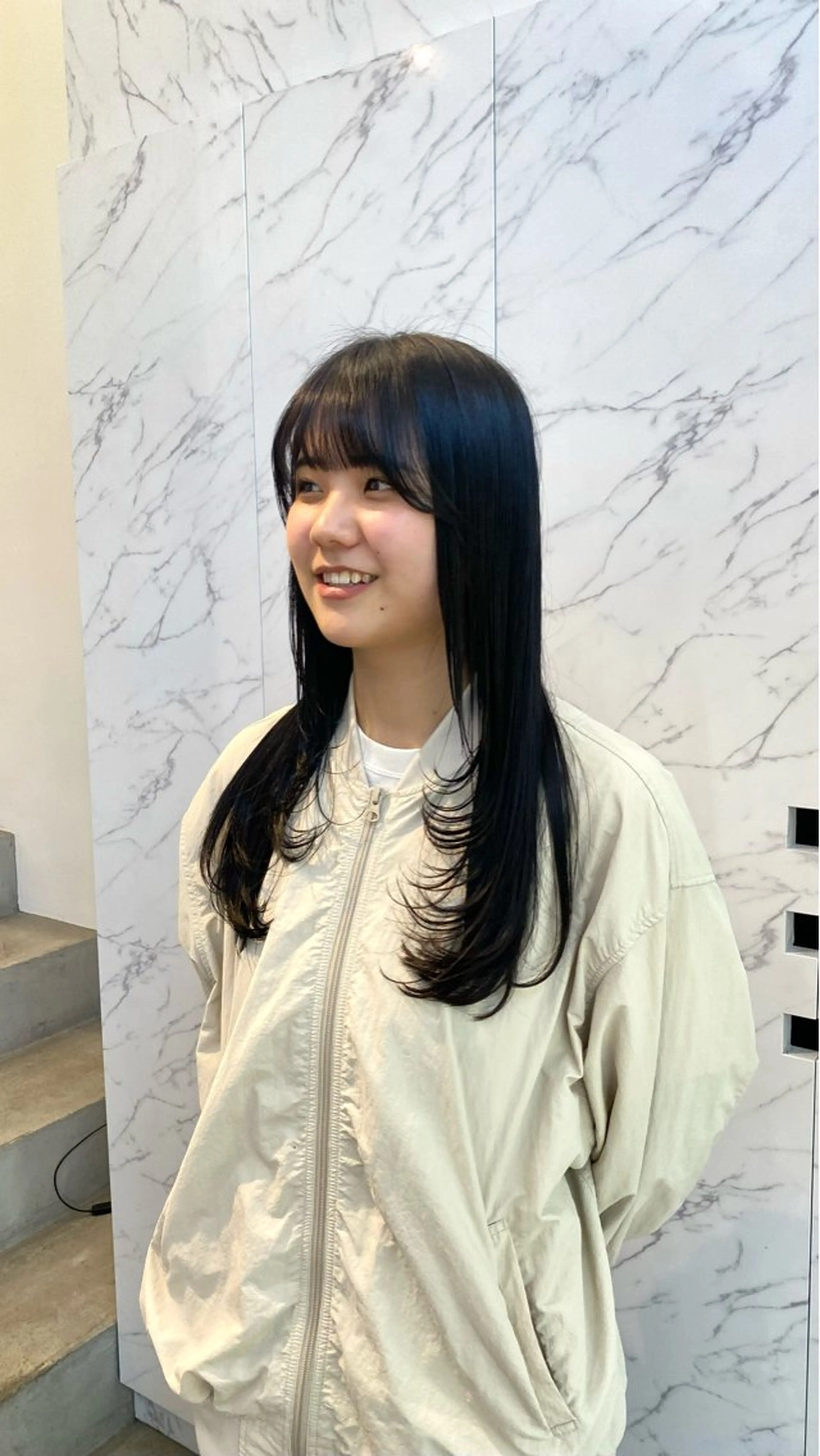 ロング カラー マツザキ マナトのヘアスタイル