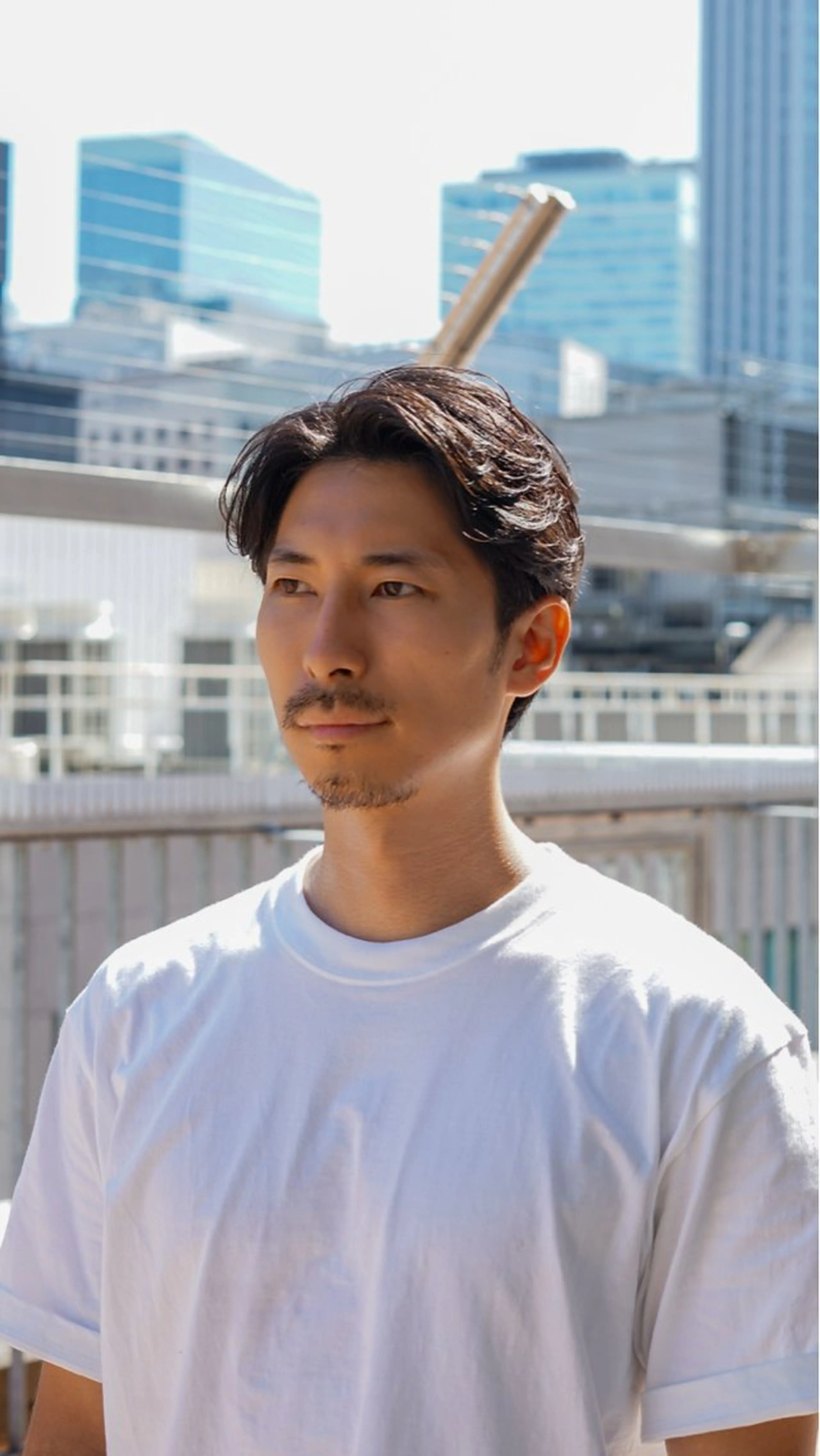 ショート パーマ メンズ カット パーマ ヘアセット 大人スタイル 太田のヘアスタイル