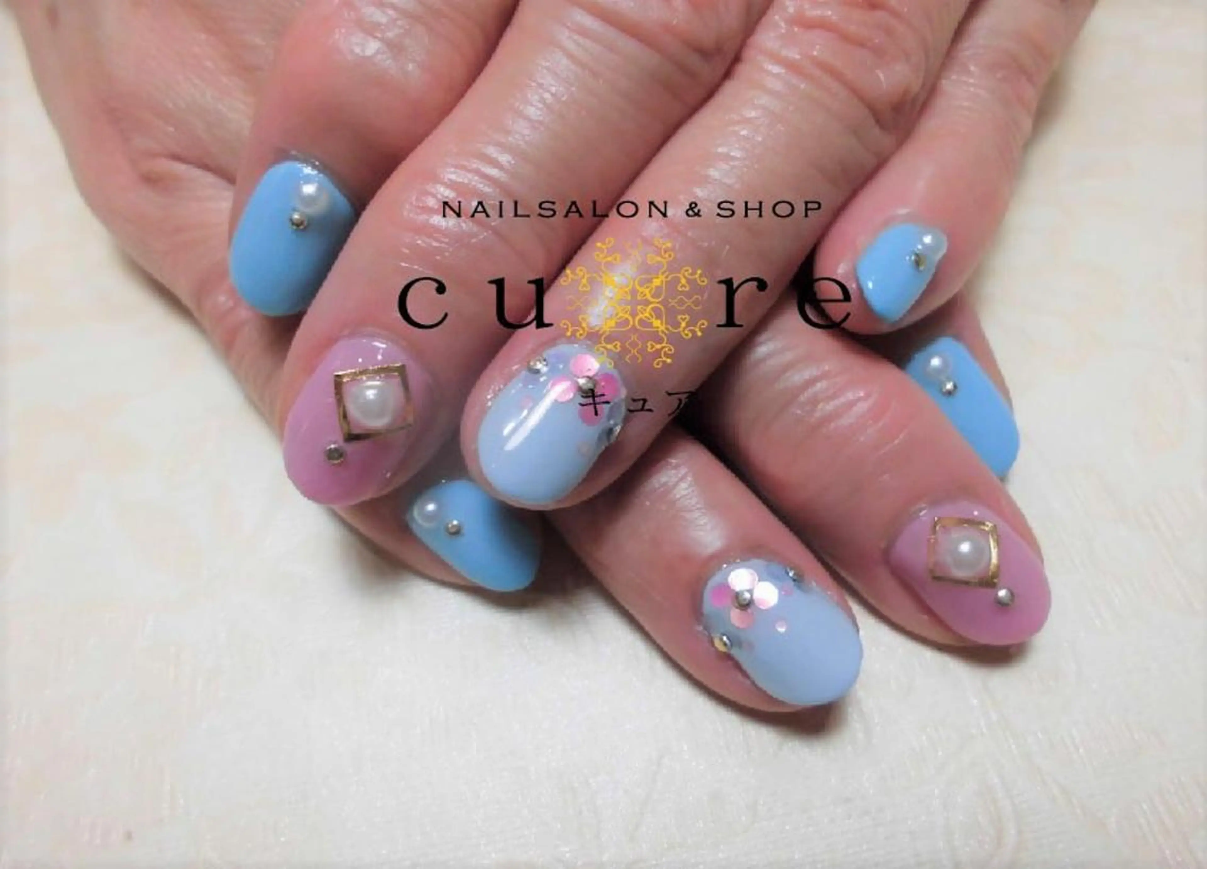 ショート ネイル ネイルサロン Cureのネイルデザイン