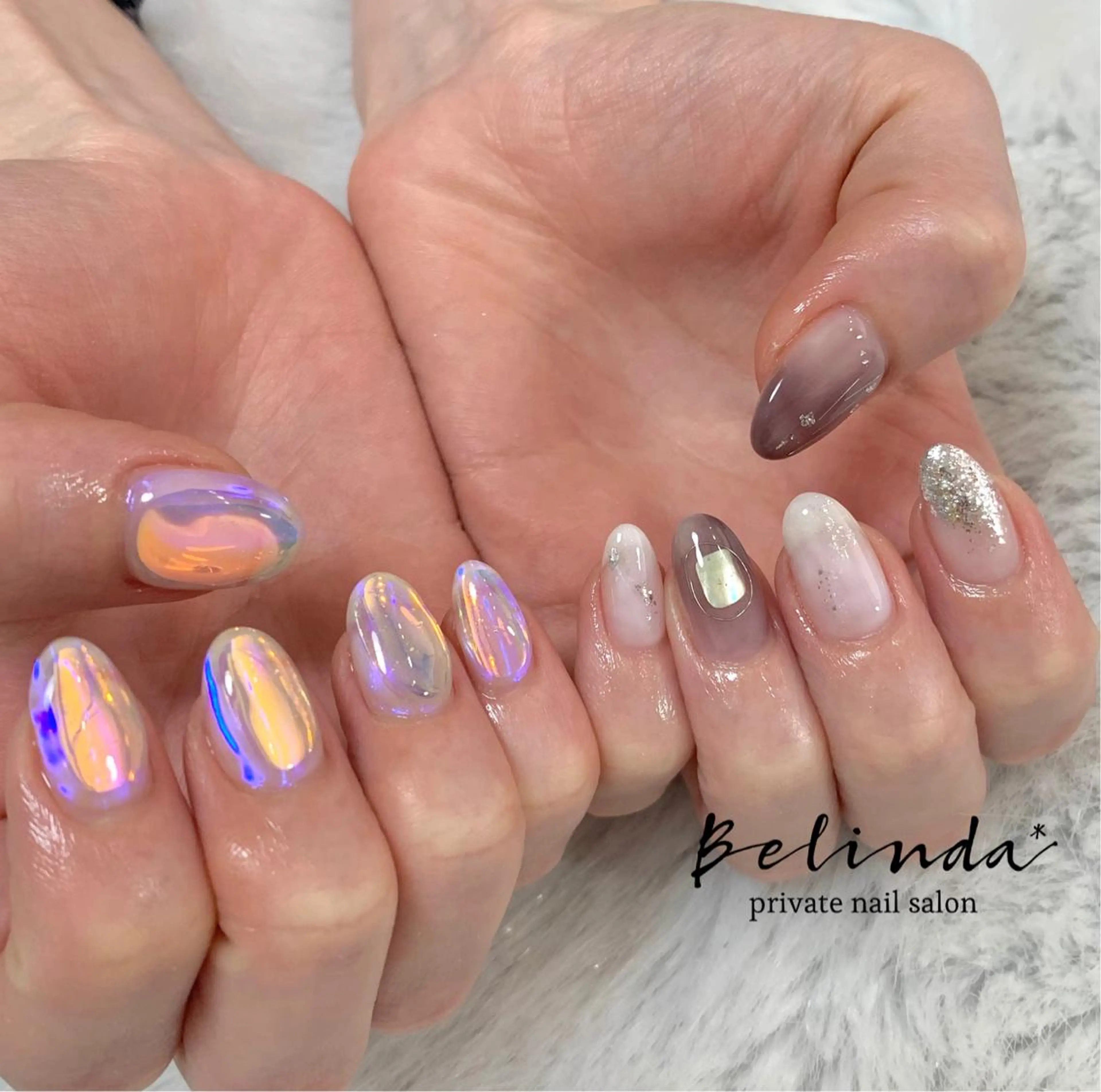 ネイル 氷ネイル・うるうるネイル Belinda Nailのネイルデザイン
