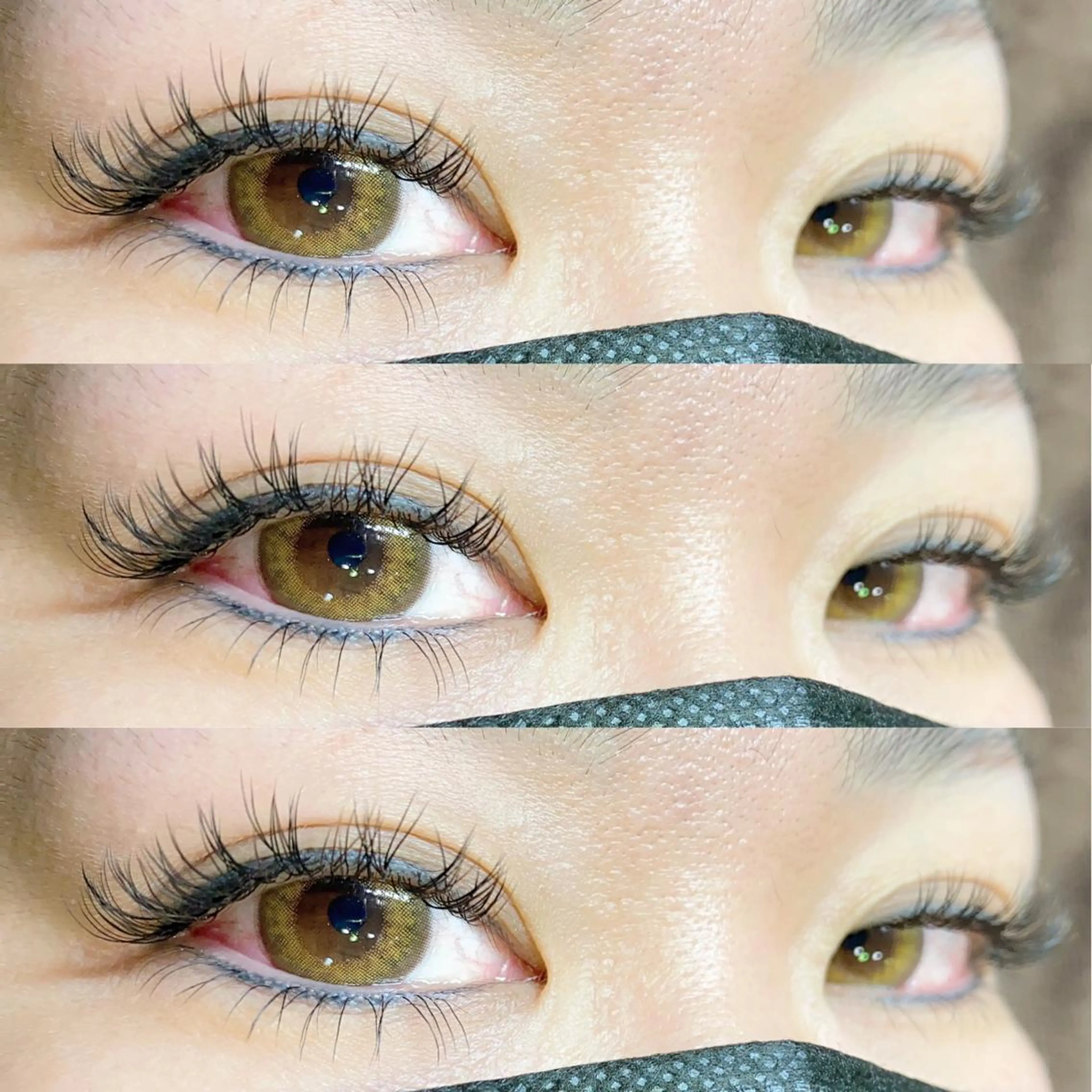 マツエク・マツパ バインドロック Cカール カラーマツエク 下まつげエクステ ヘアメイクピカソ所属・ヘアメイクピカソ 髙井久美のマツエク・マツパデザイン