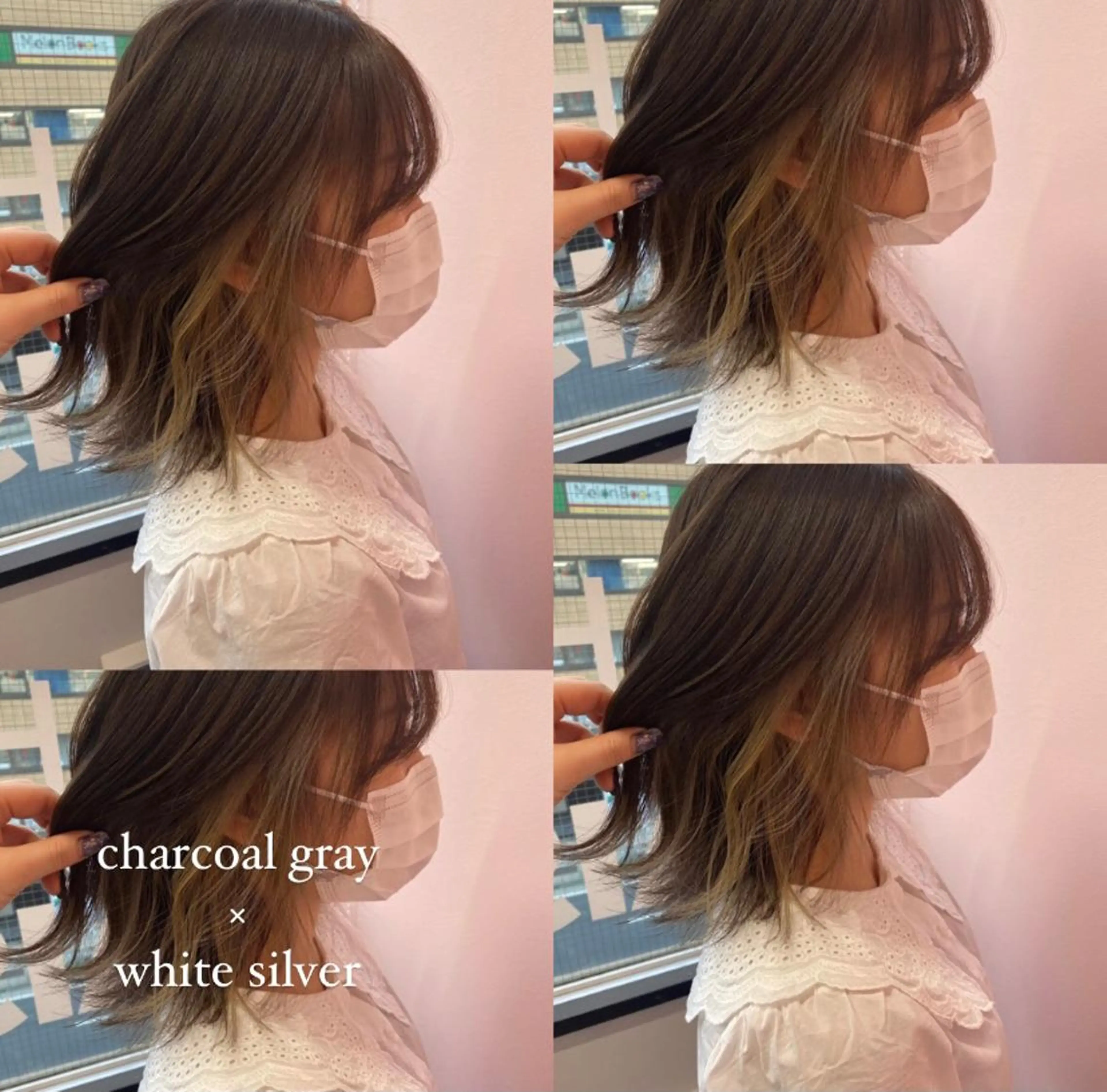 ミディアム カラー パーマ ヘアアレンジ メンズ キッズ メンズブリーチ メンズインナーカラー ブリーチ 透明感カラー デザインカラー RIYA❤︎ Aujuaソムリエのヘアスタイル