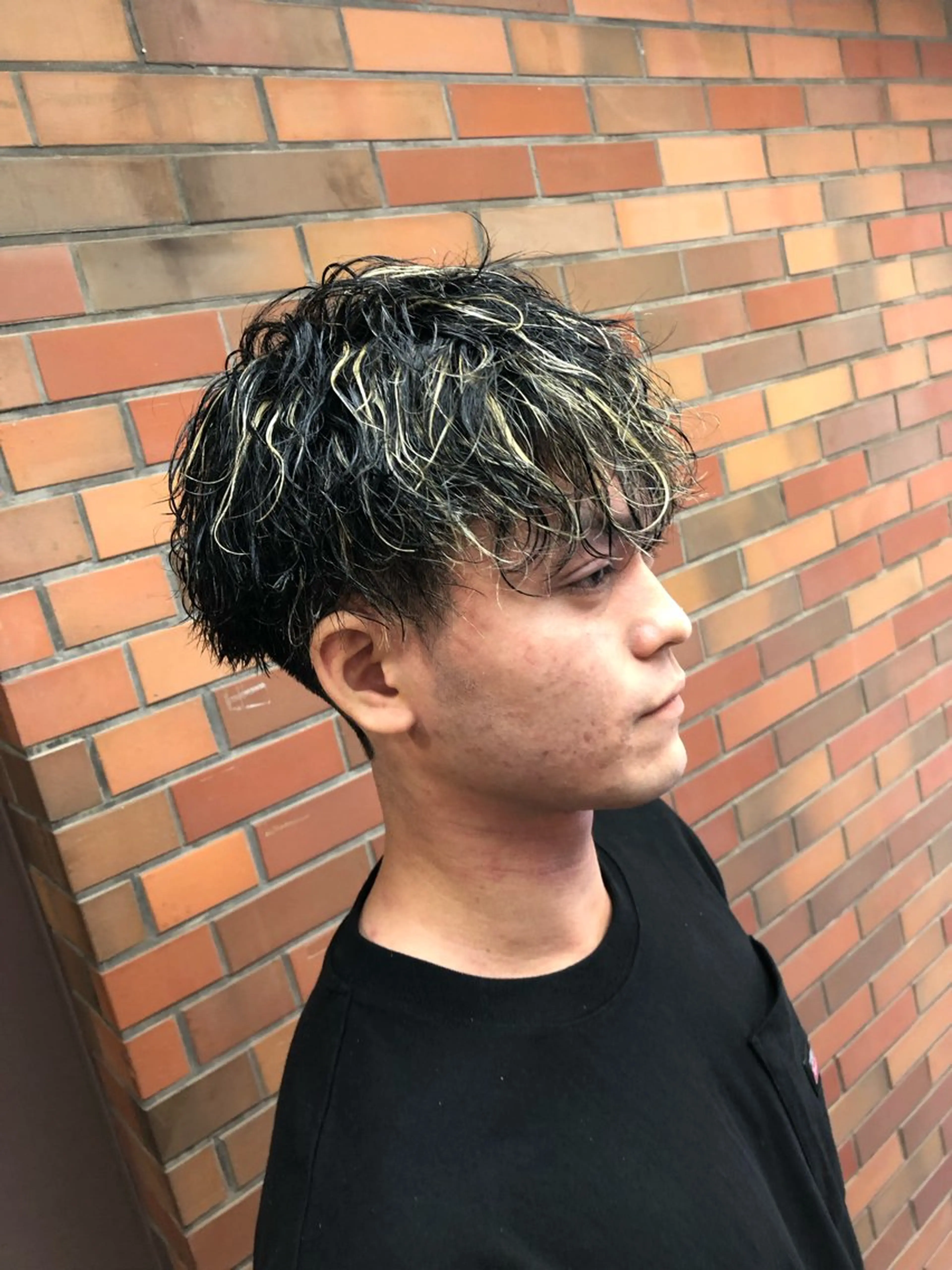 カラー パーマ メンズ メンズメッシュ メッシュ カット ヘアカラー パーマ ⭐️TOSHIKI メンズパーマオタク⭐のヘアスタイル