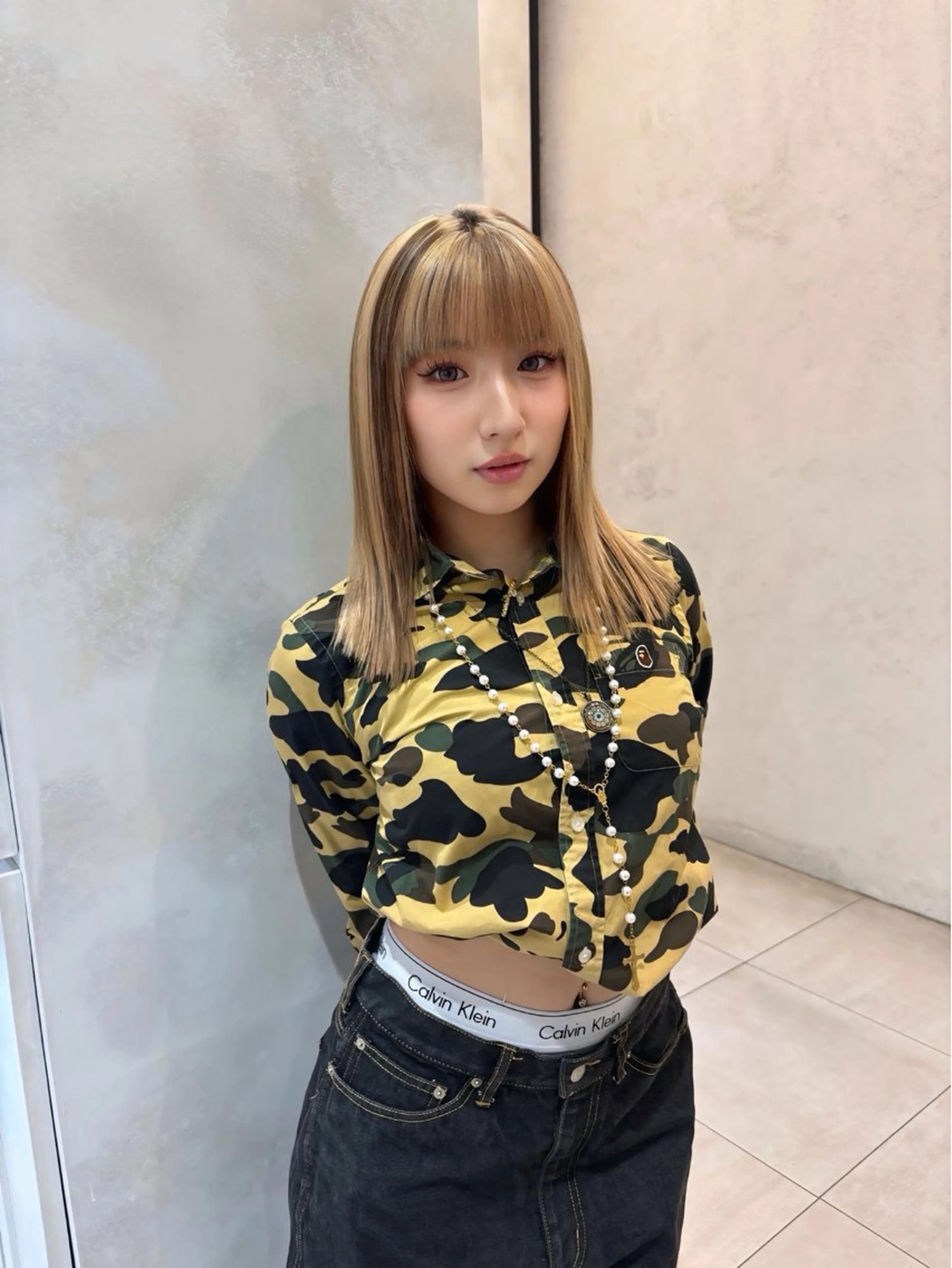 セミロング ヘアカラー トリートメント 名古屋/落ちる黒 黒染め落としのヘアスタイル