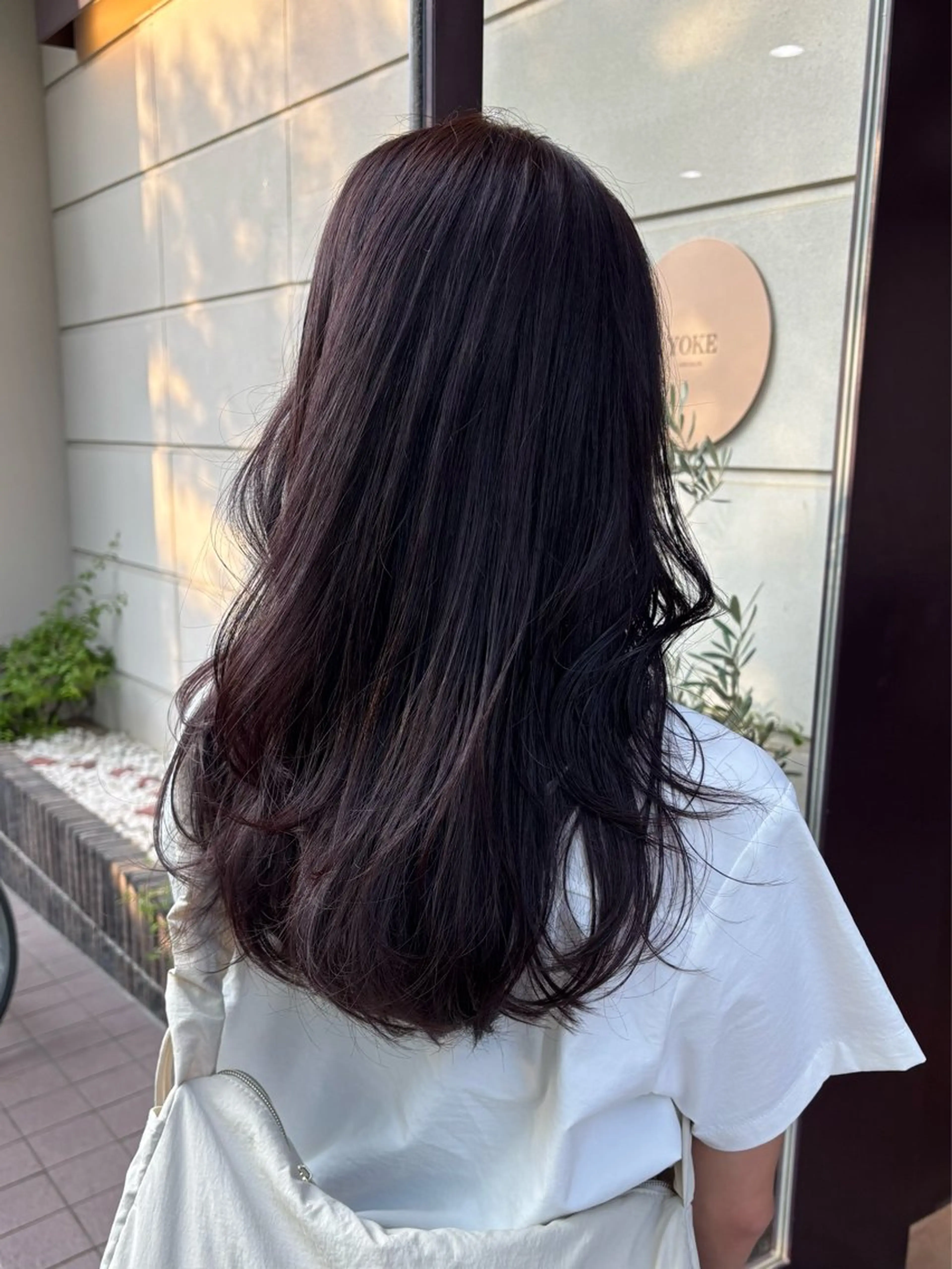 ロング 髪質改善 小顔カット トリートメント カット ヘアカラー トリートメント やまぐち もえかのヘアスタイル