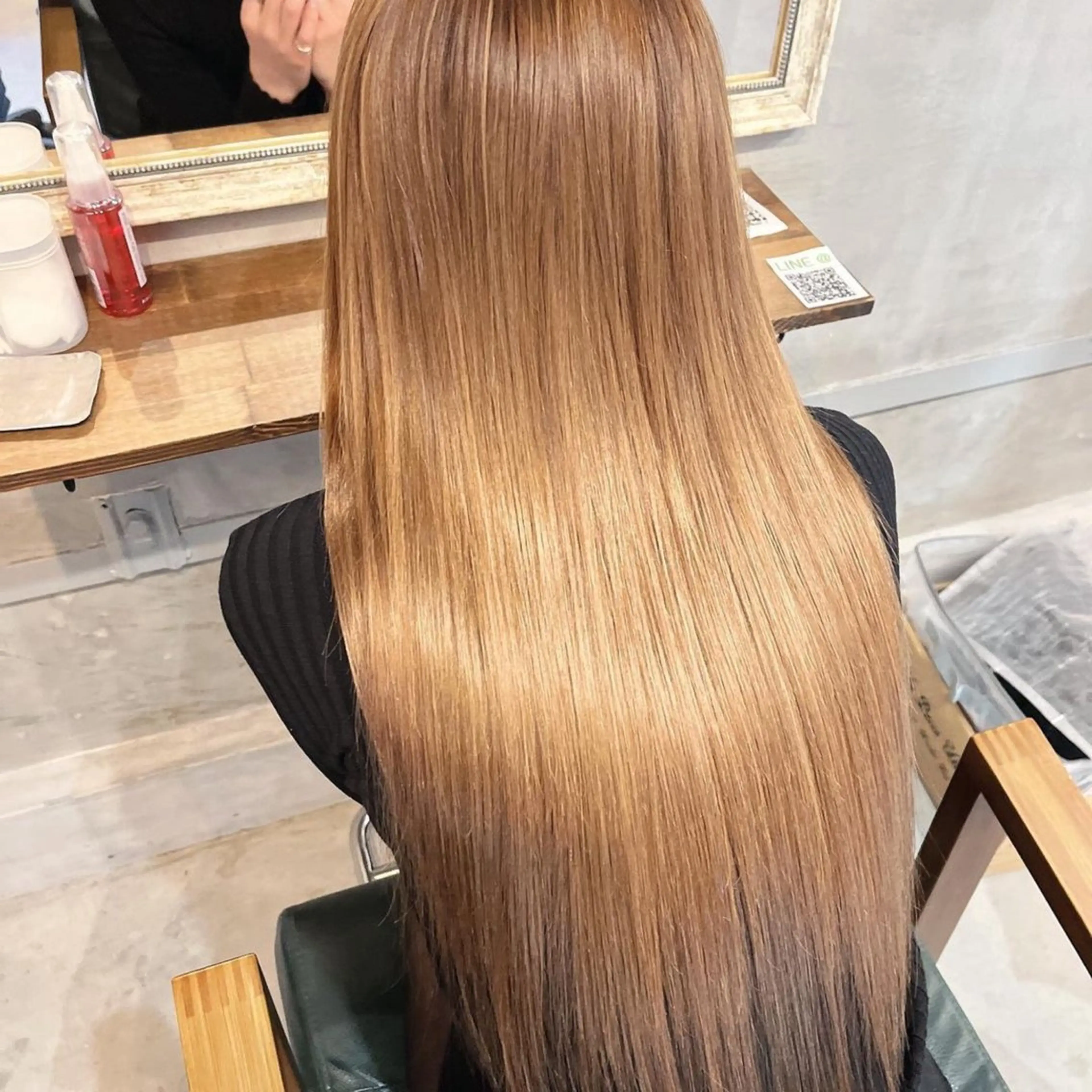 ロング カラー プルエクステ シールエクステ 黒髪 ブリーチ ダブルカラー 💎ルフレ歌舞伎町 💎プルエクステのヘアスタイル