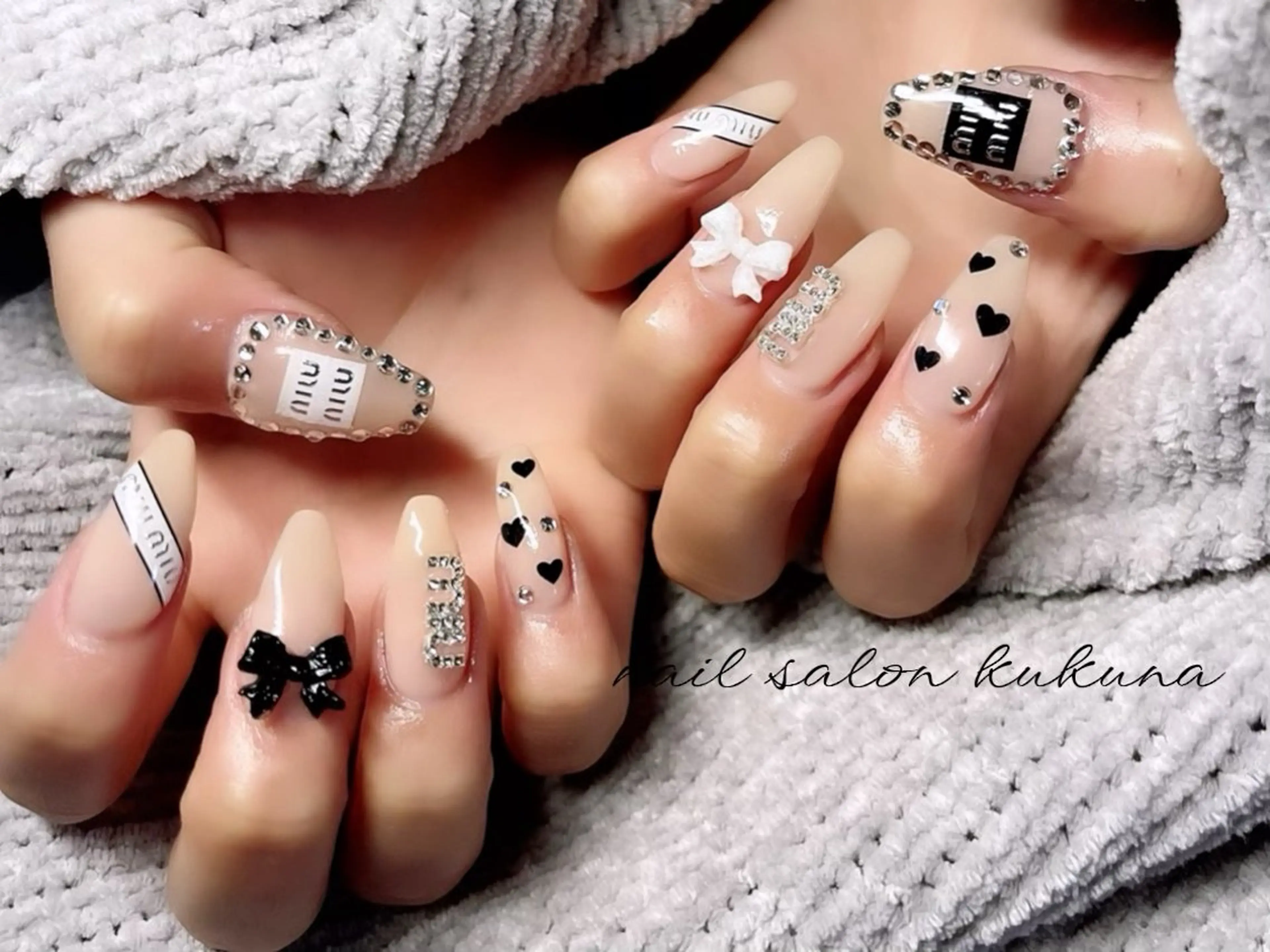 ネイル 持ち込み ハンドネイル ワンホン/韓国 nail 大阪アメ村のネイルデザイン