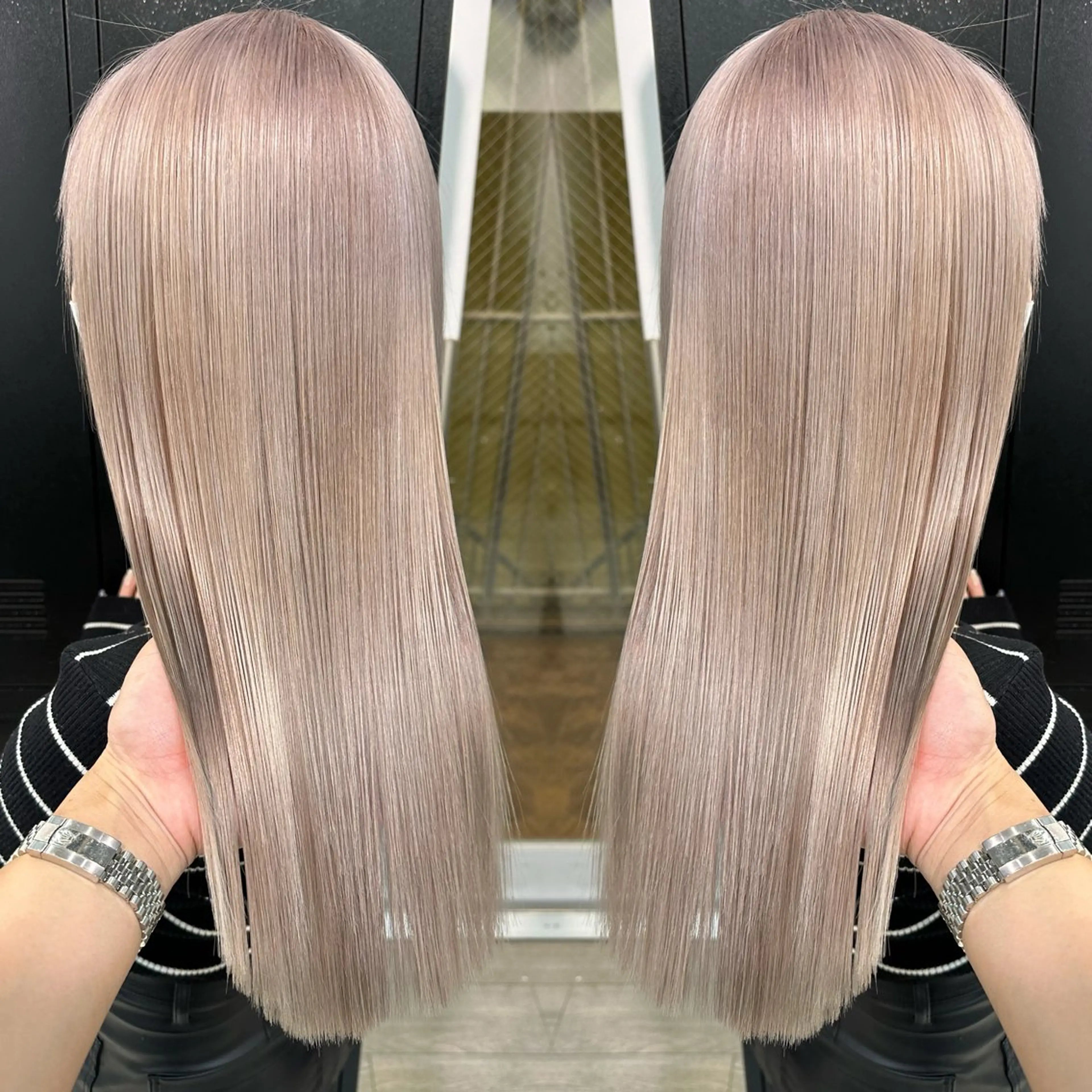 ロング カラー 糸川 伸樹のヘアスタイル