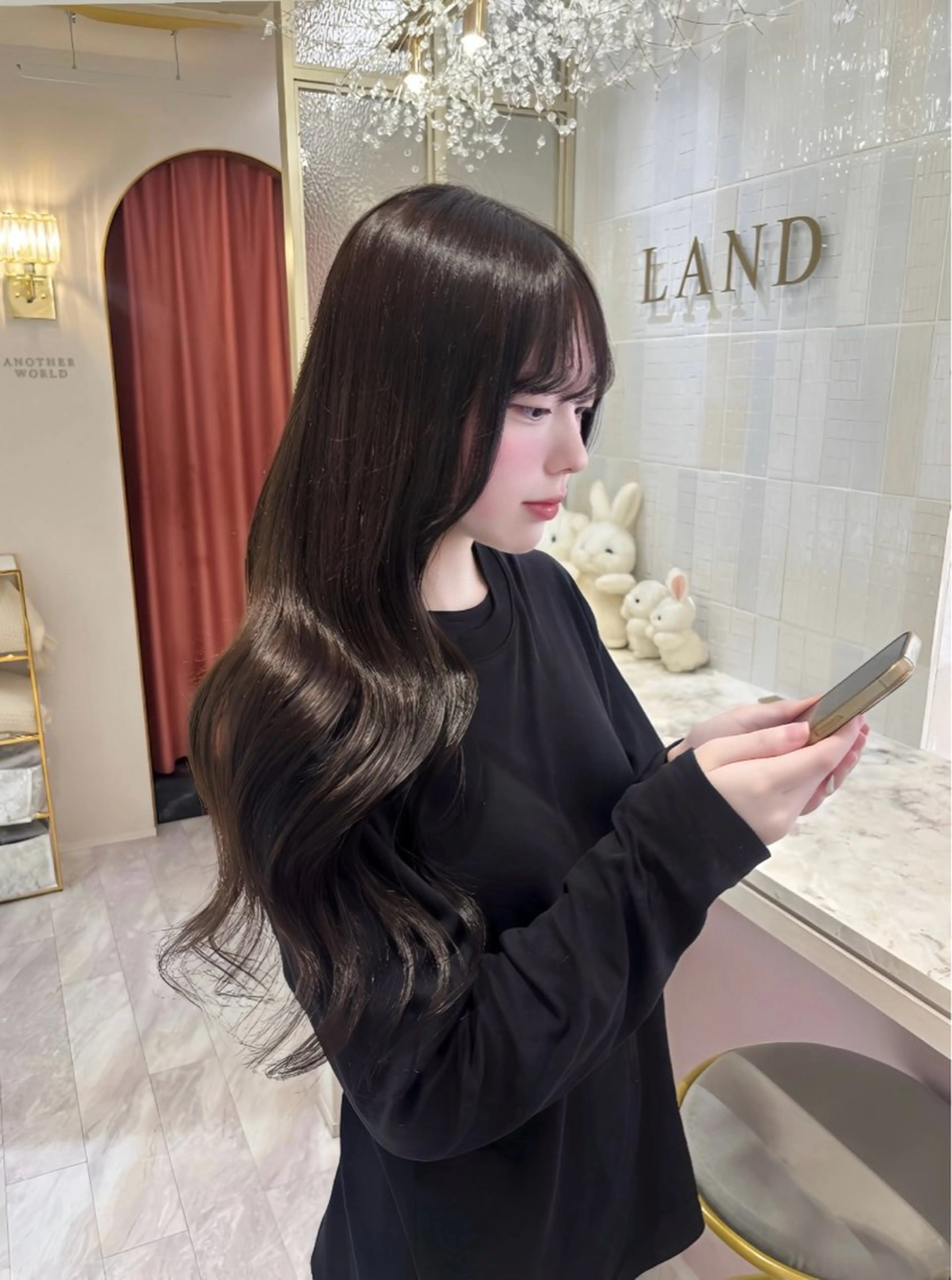 ロング ヘアカラー トリートメント 桃瀬 綾音 カラー/縮毛募集中♡のヘアスタイル