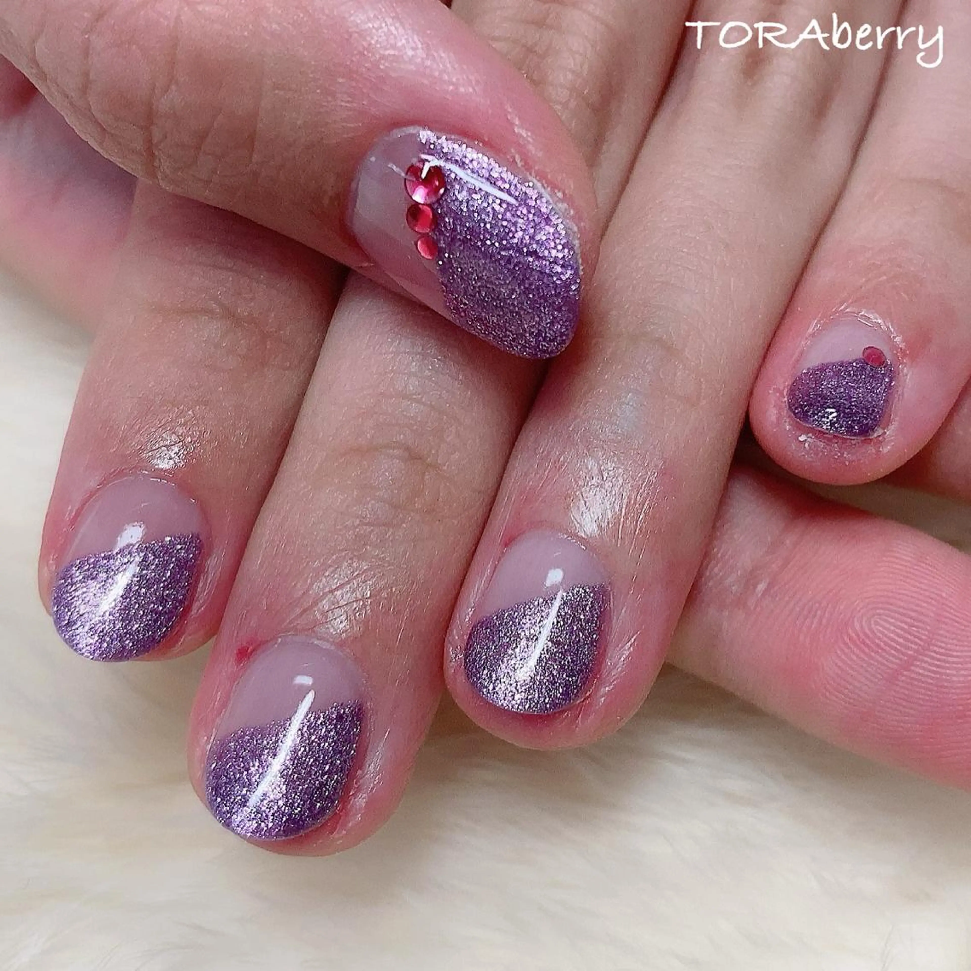 ネイル ラメ(グリッター) ハンドネイル ネイリスト なつみのネイルデザイン