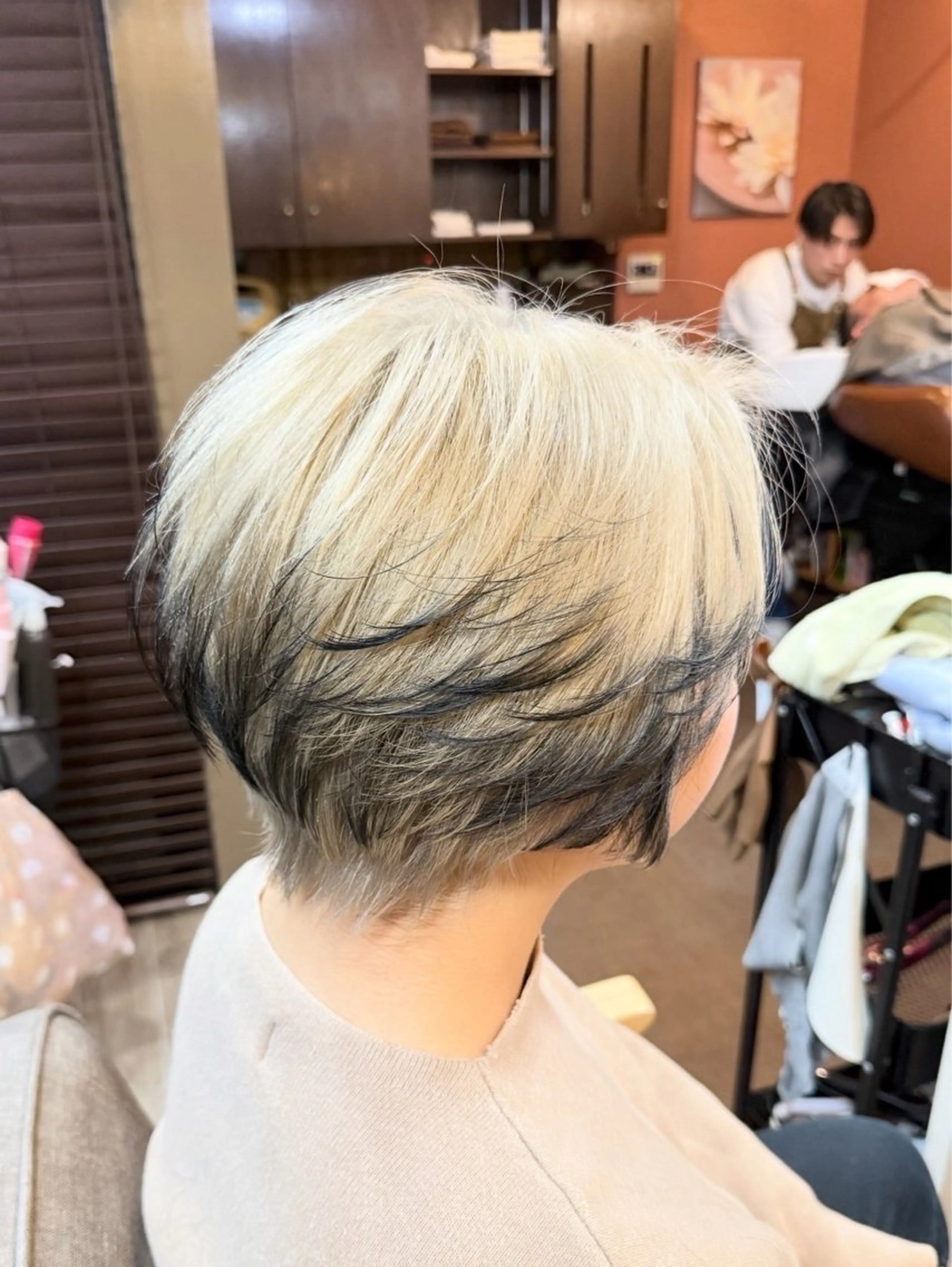 ショート カラー ハイトーン/骨格矯正 カット/HARU✂️のヘアスタイル
