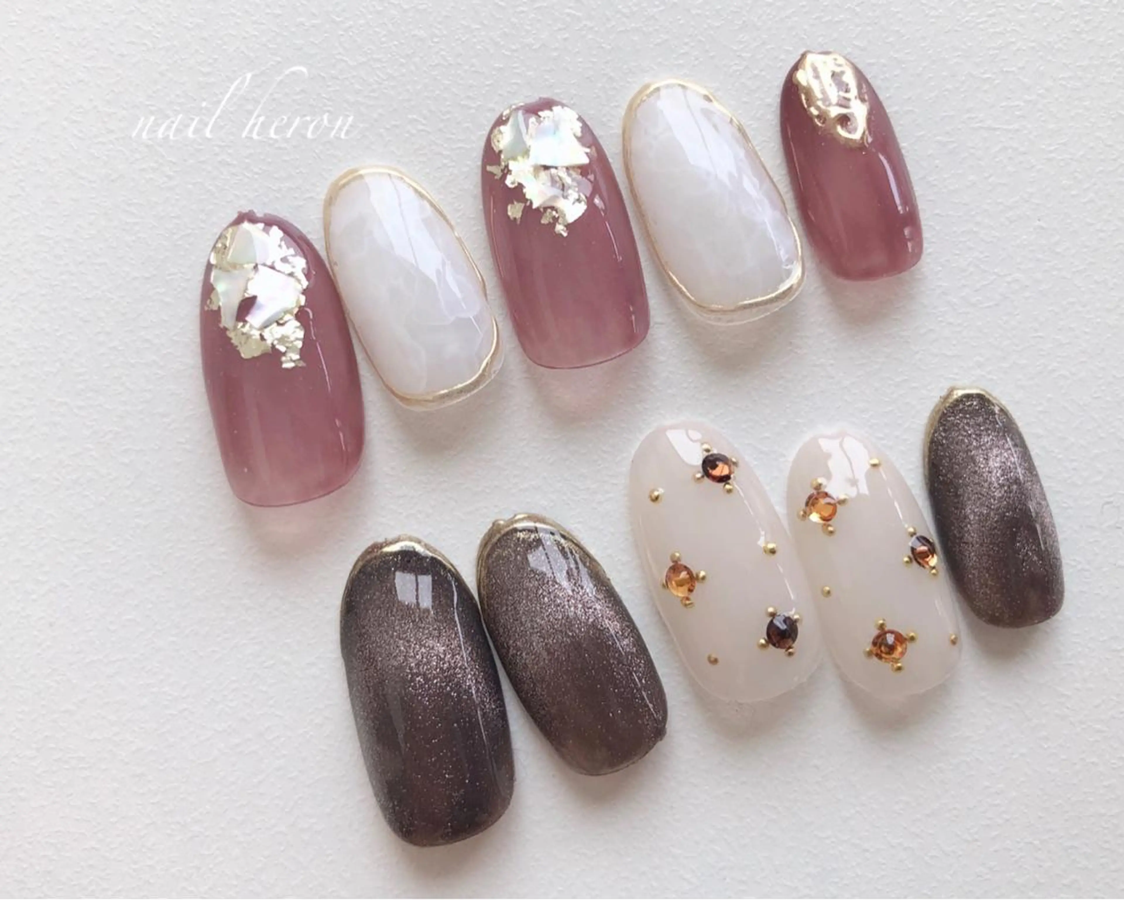 ネイル ハンドネイル saki_ nail heronのネイルデザイン