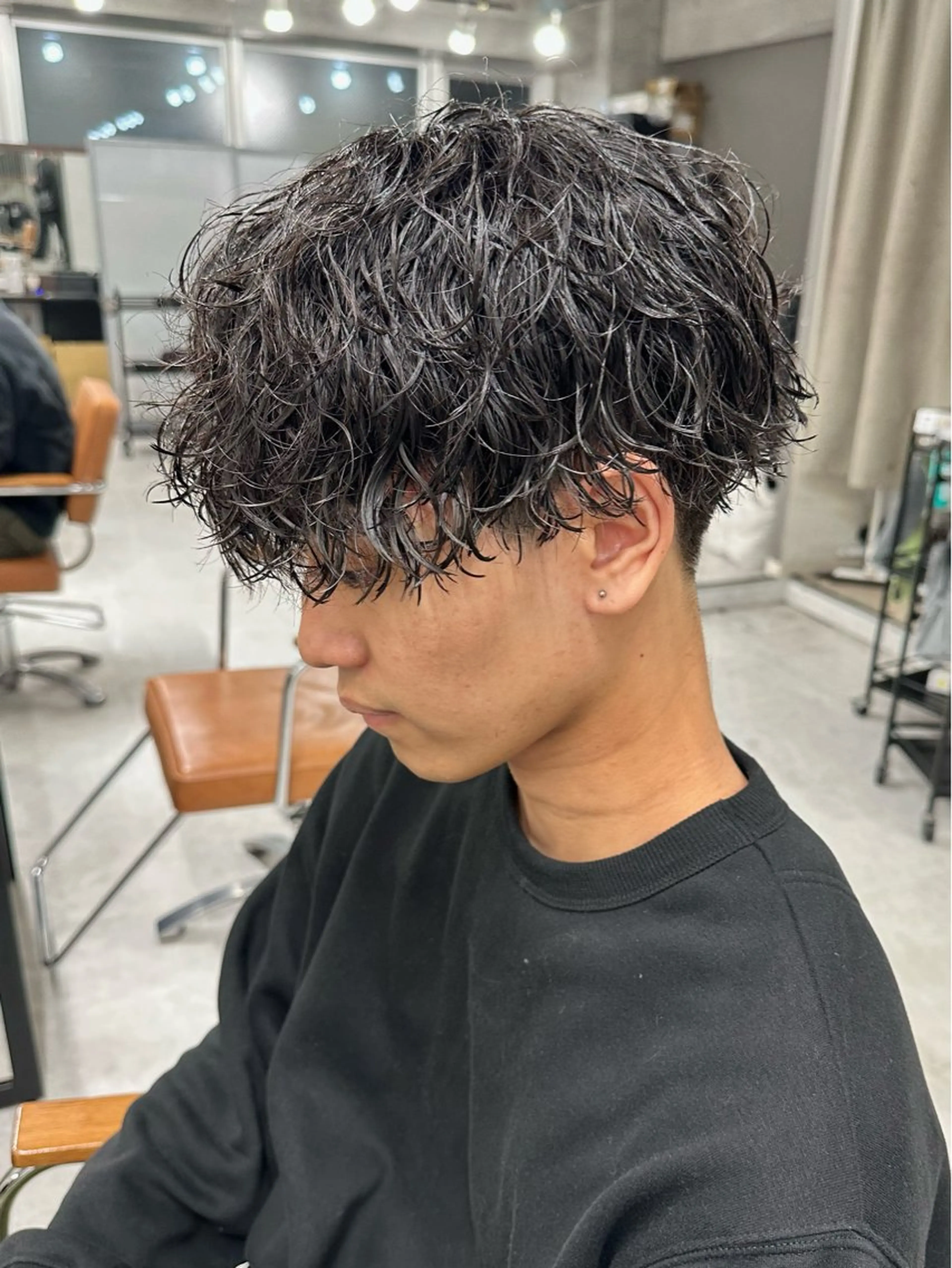 🔹メンズパーマ🔹カット➕ツイストスパイラルor波巻き　ケアパーマ付き✨の写真